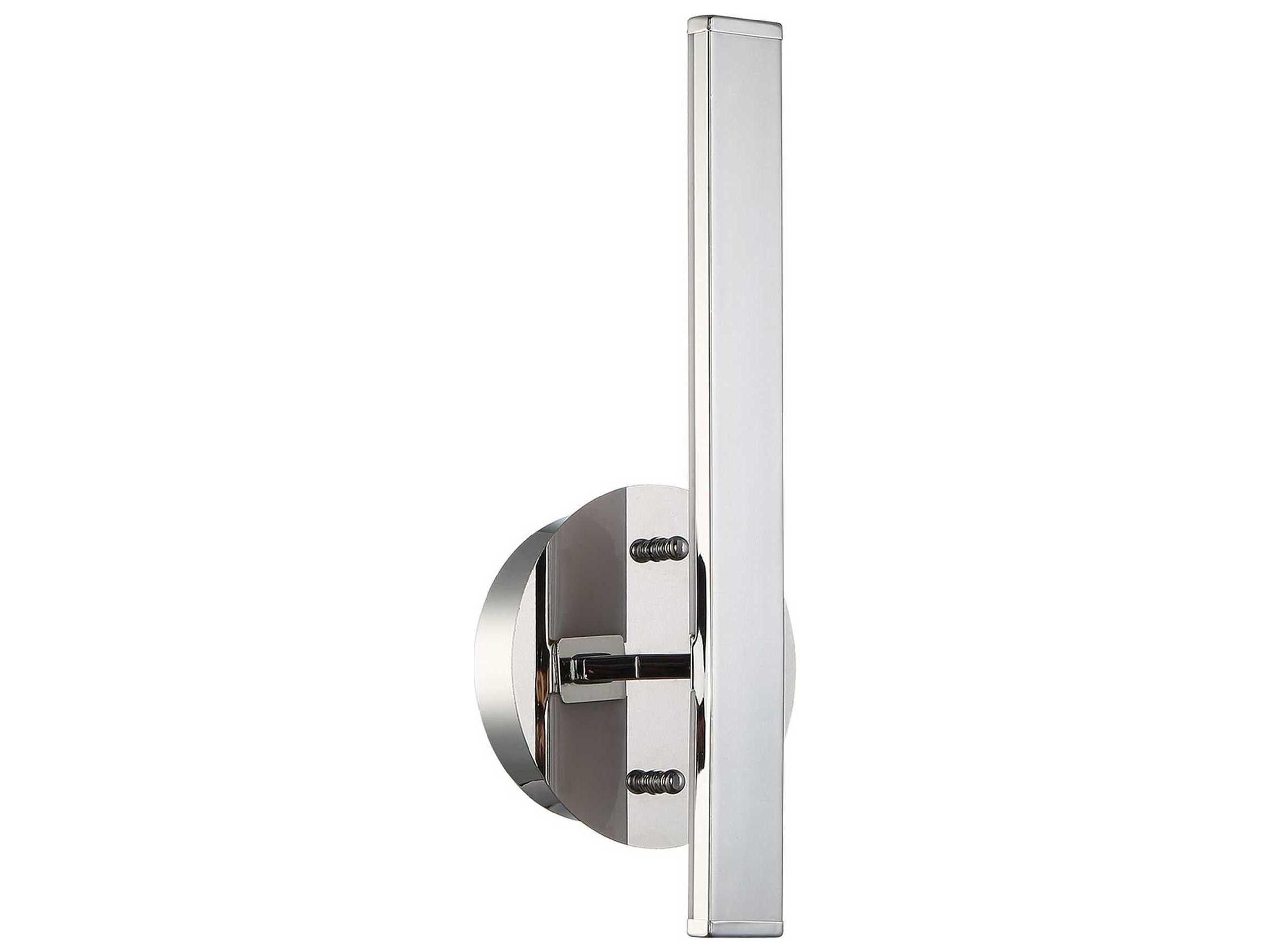 Kendal Strait-up Chrome LED Wall Sconce