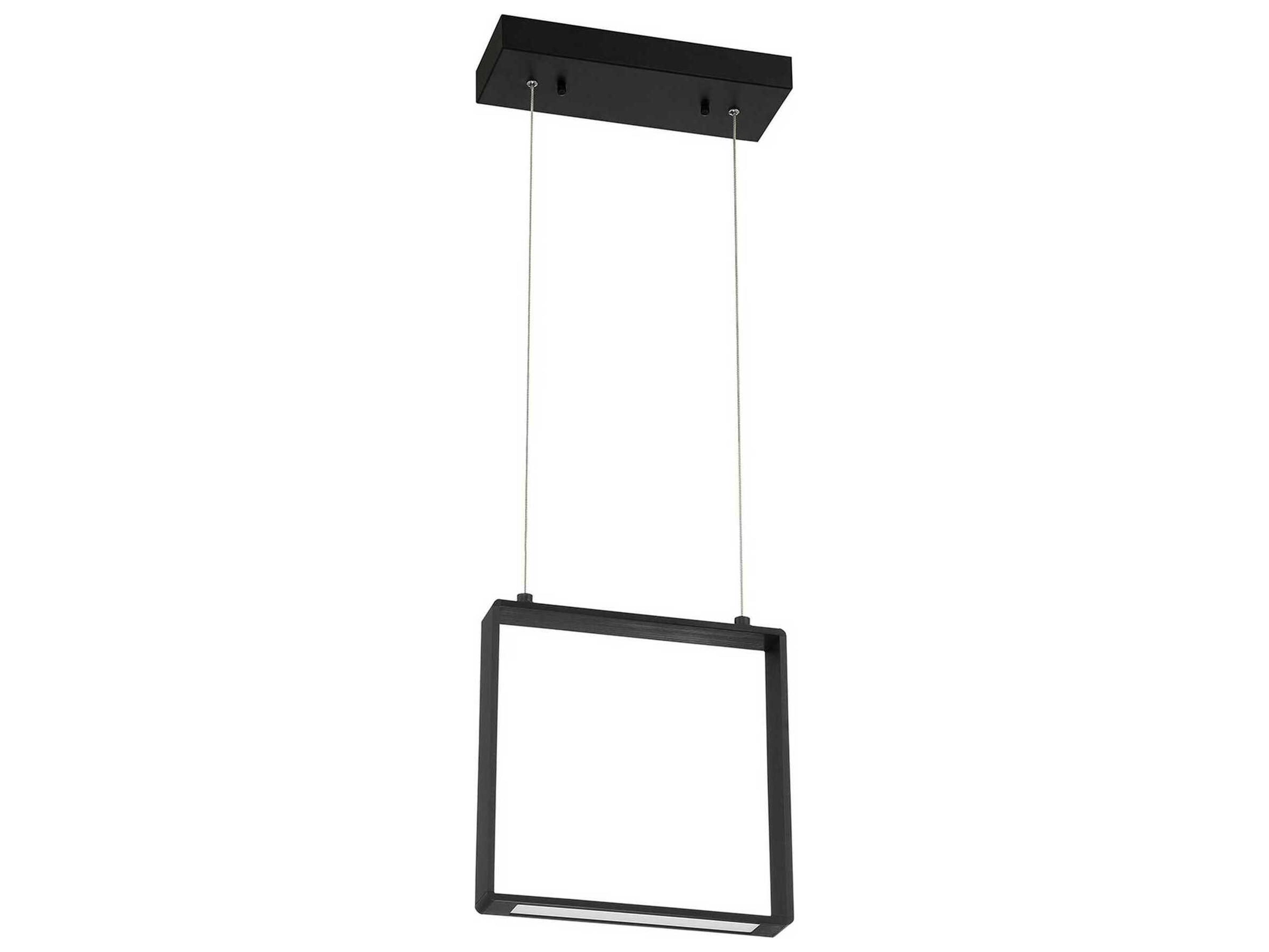 Kendal Quadron 1-Light Black LED Linear Pendant