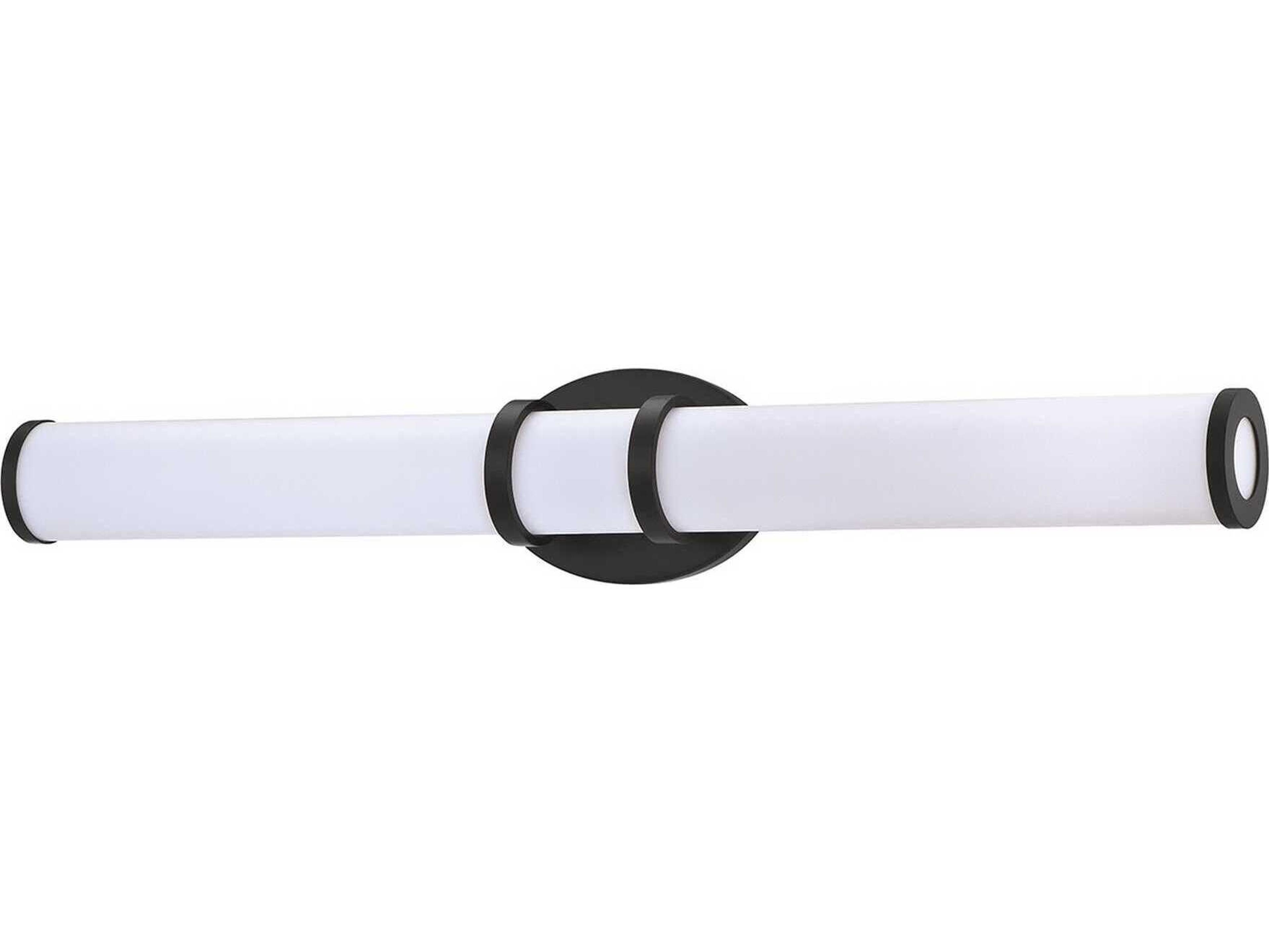 Rings Black LED Vanity Light