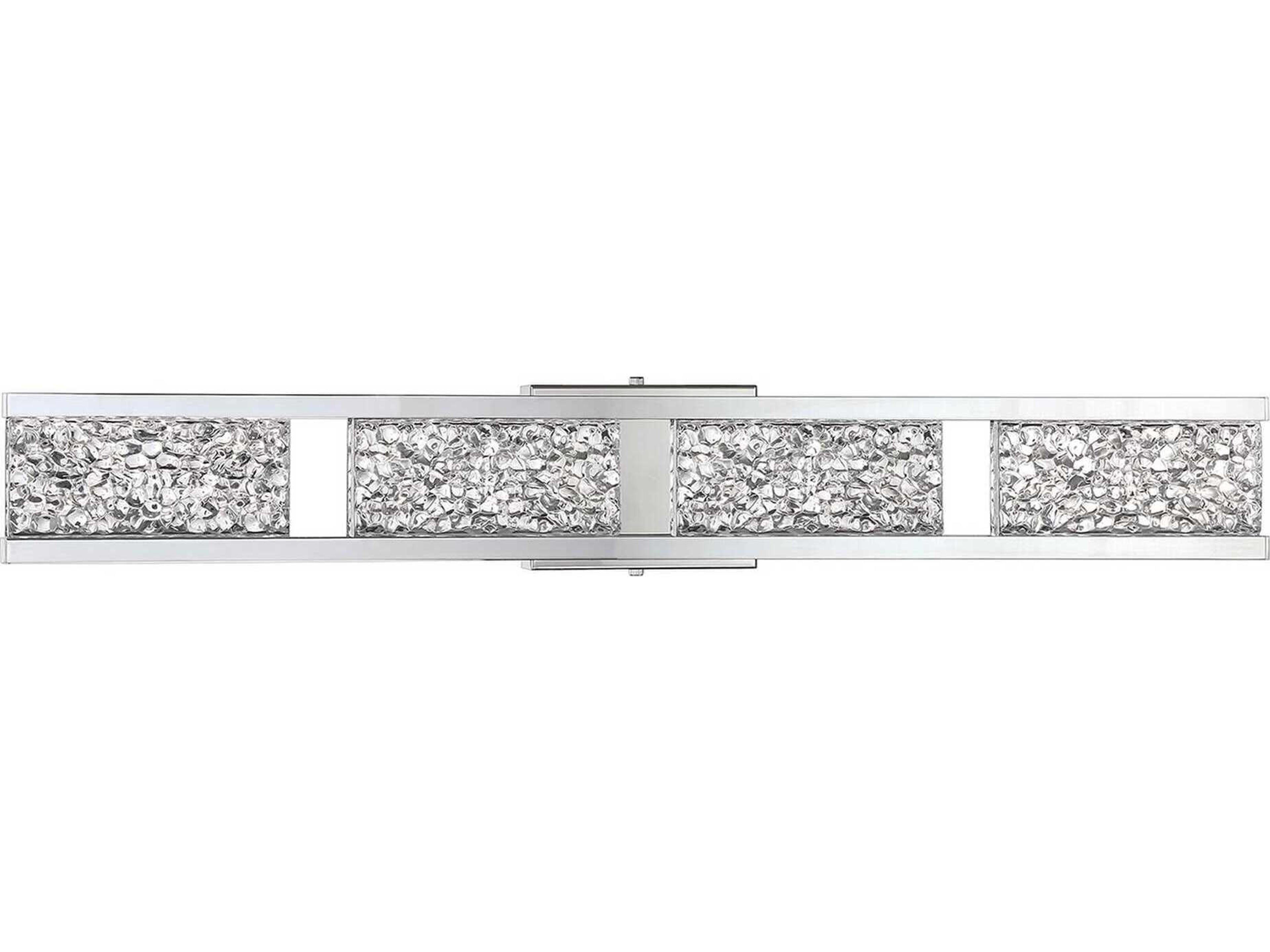 Callavio 4-Light Chrome Glass LED Vanity Light
