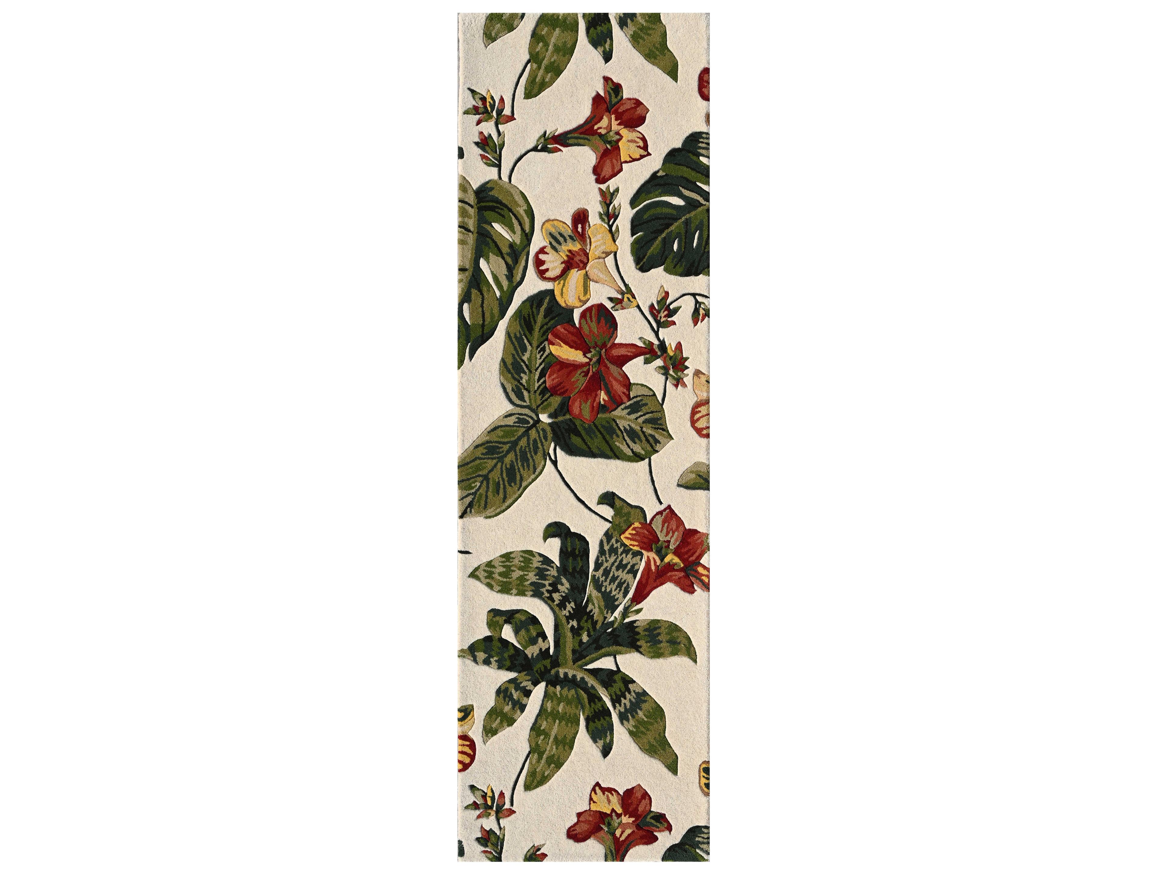 KAS Cove Floral Runner Area Rug