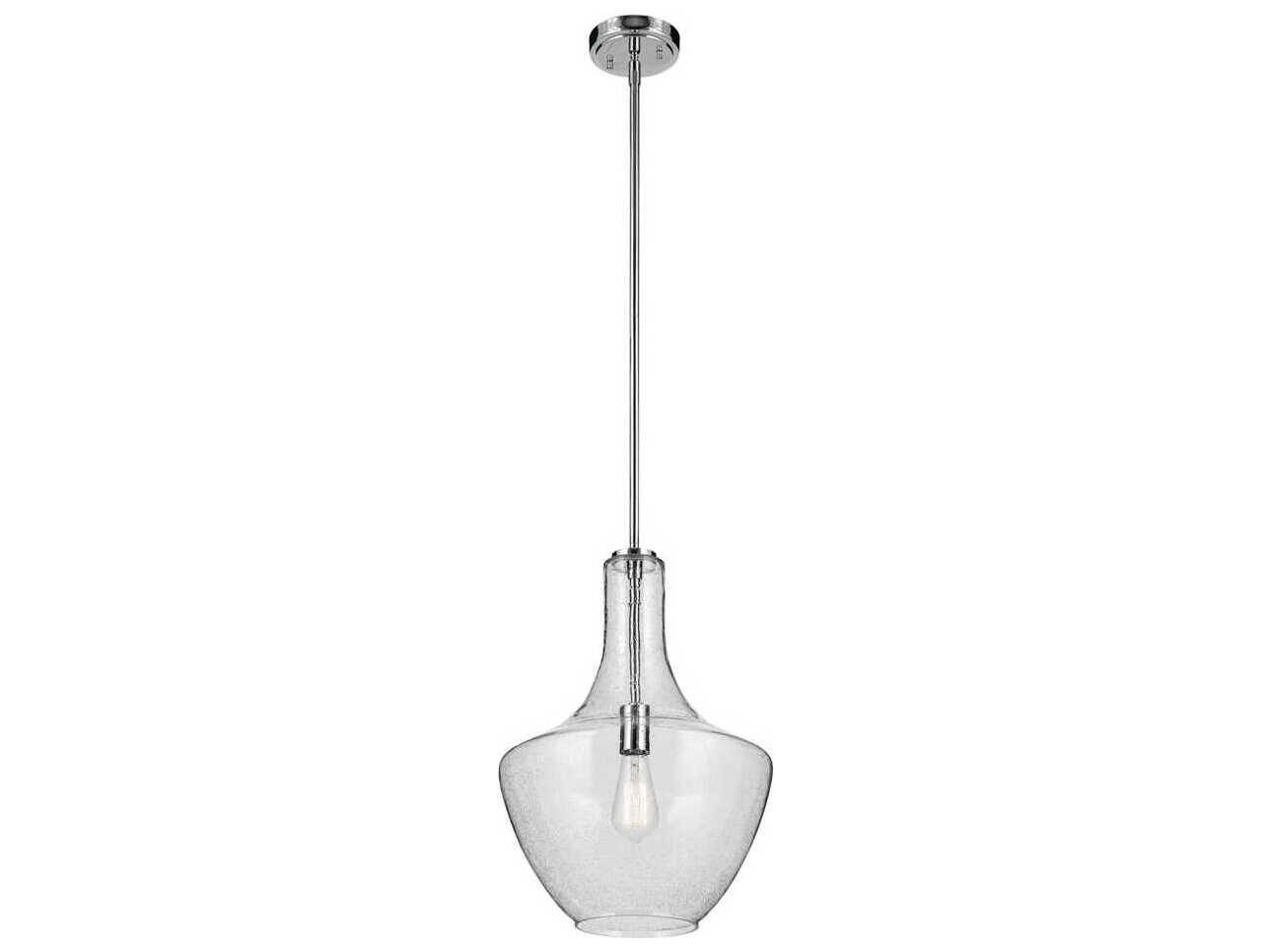 Kichler Everly 1-Light Chrome Bell Pendant