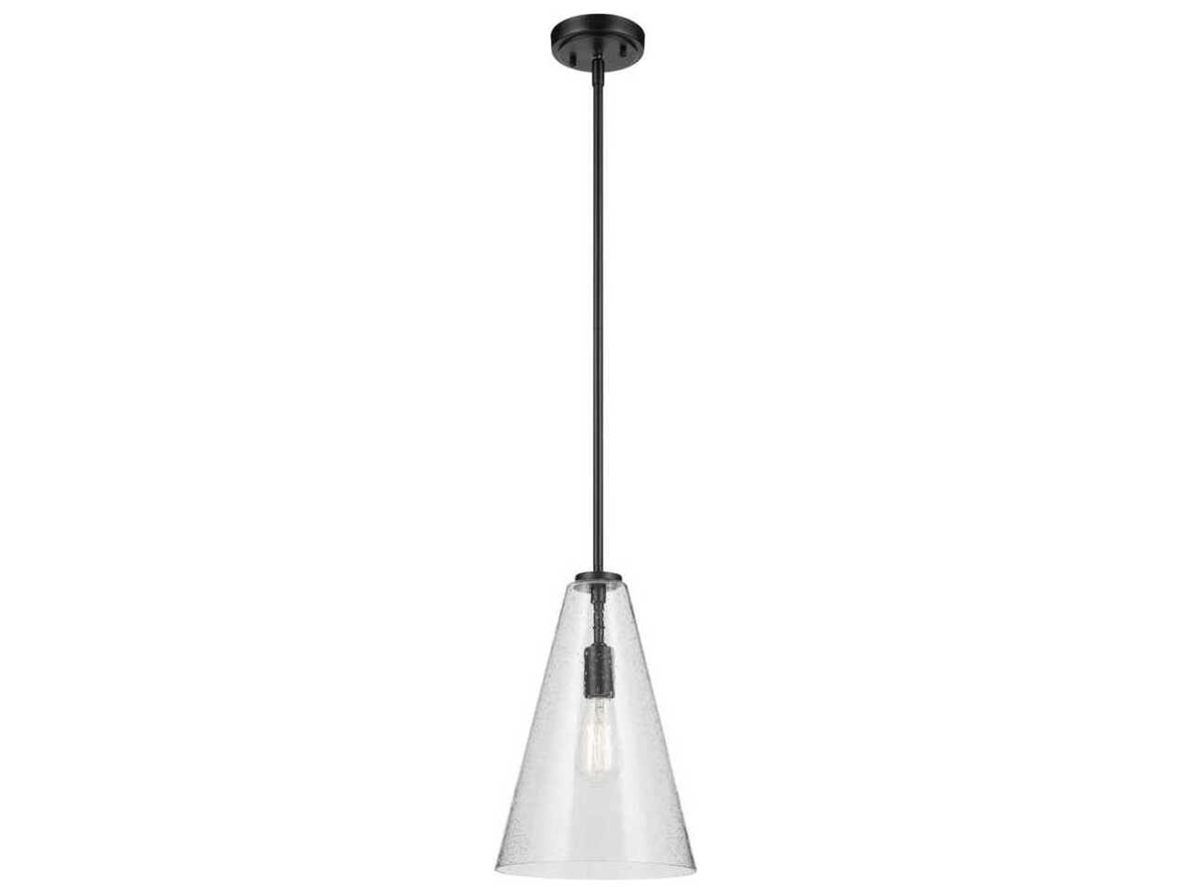 Kichler Everly 1-Light Black Mini Pendant