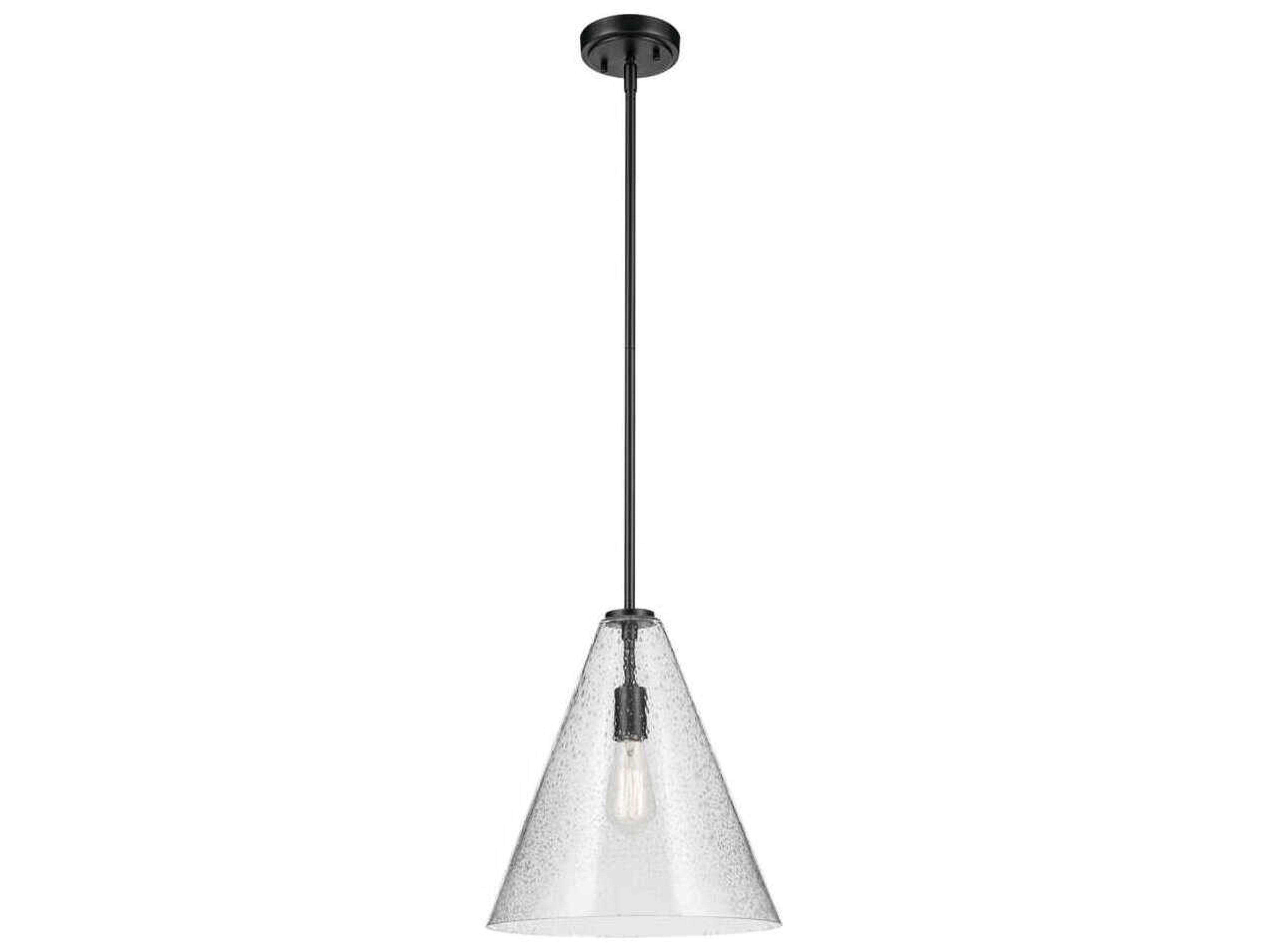 Kichler Everly 1-Light Black Pendant