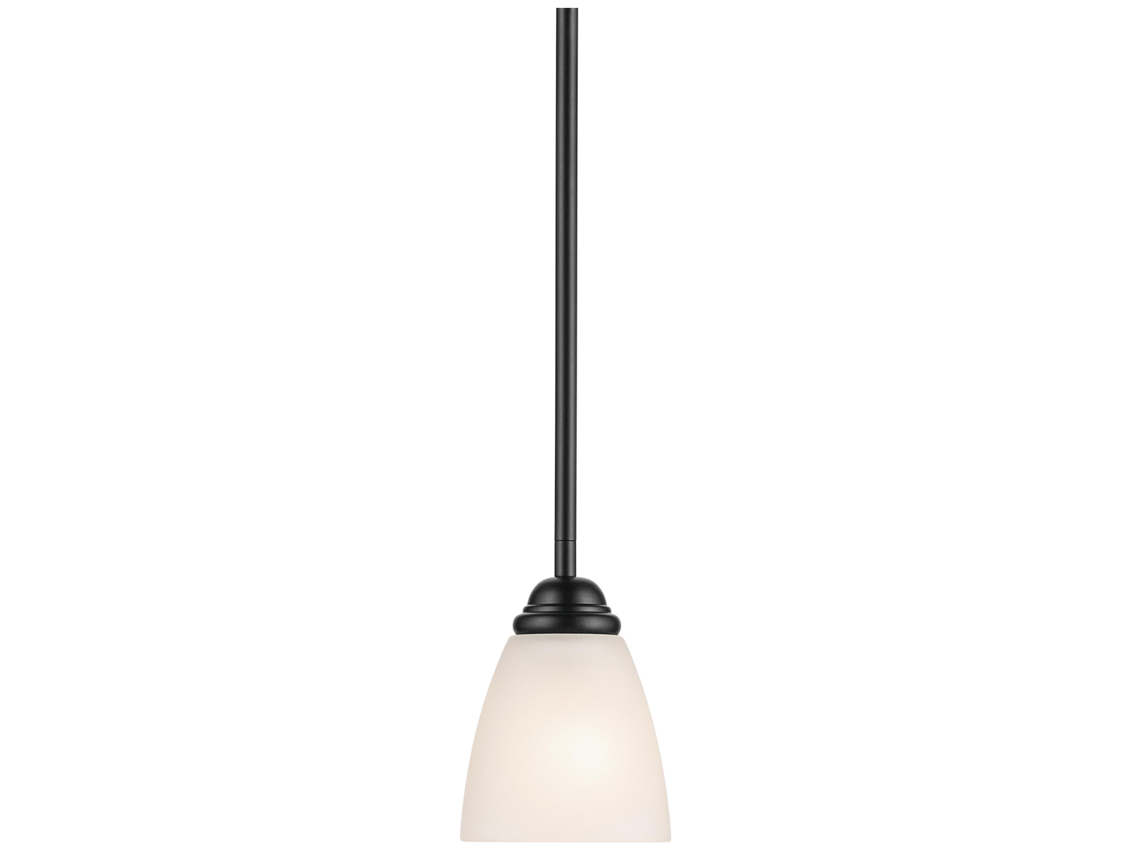 Kichler Jolie 1-Light Black Mini Pendant