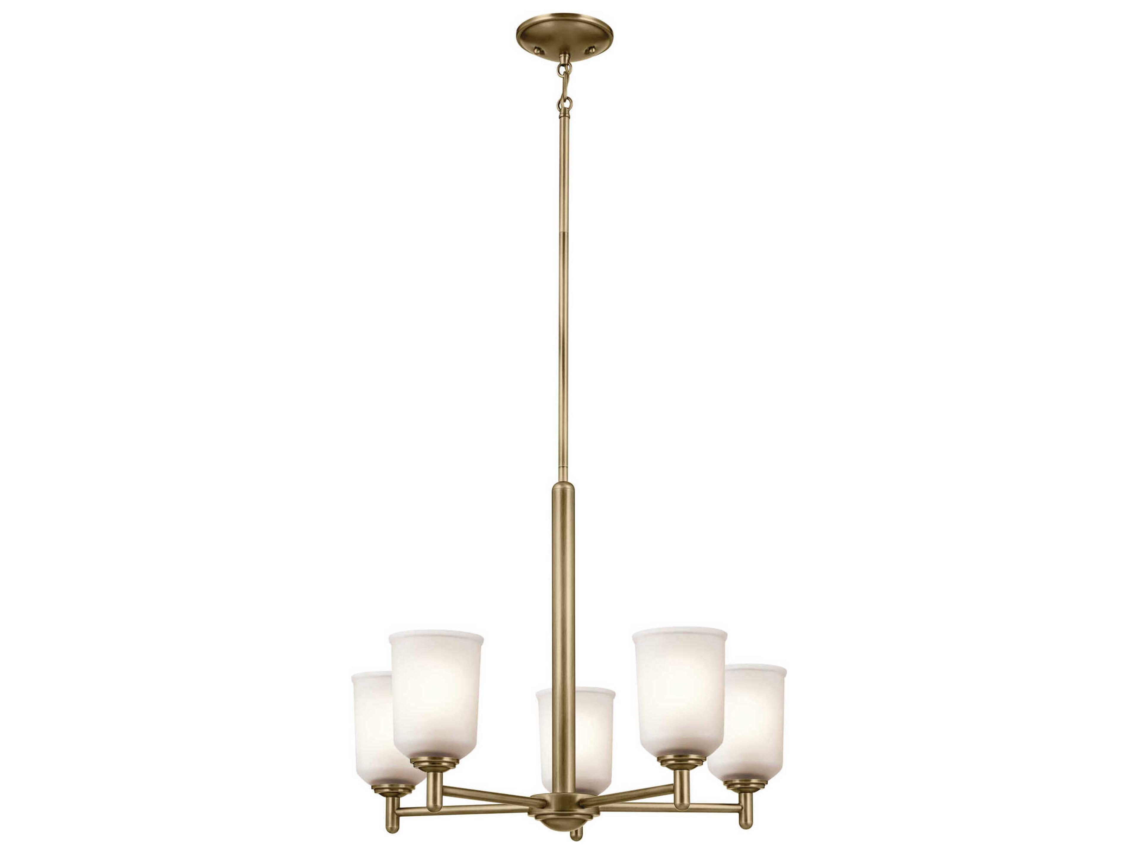 Kichler Shailene 5-Light Natural Brass Chandelier