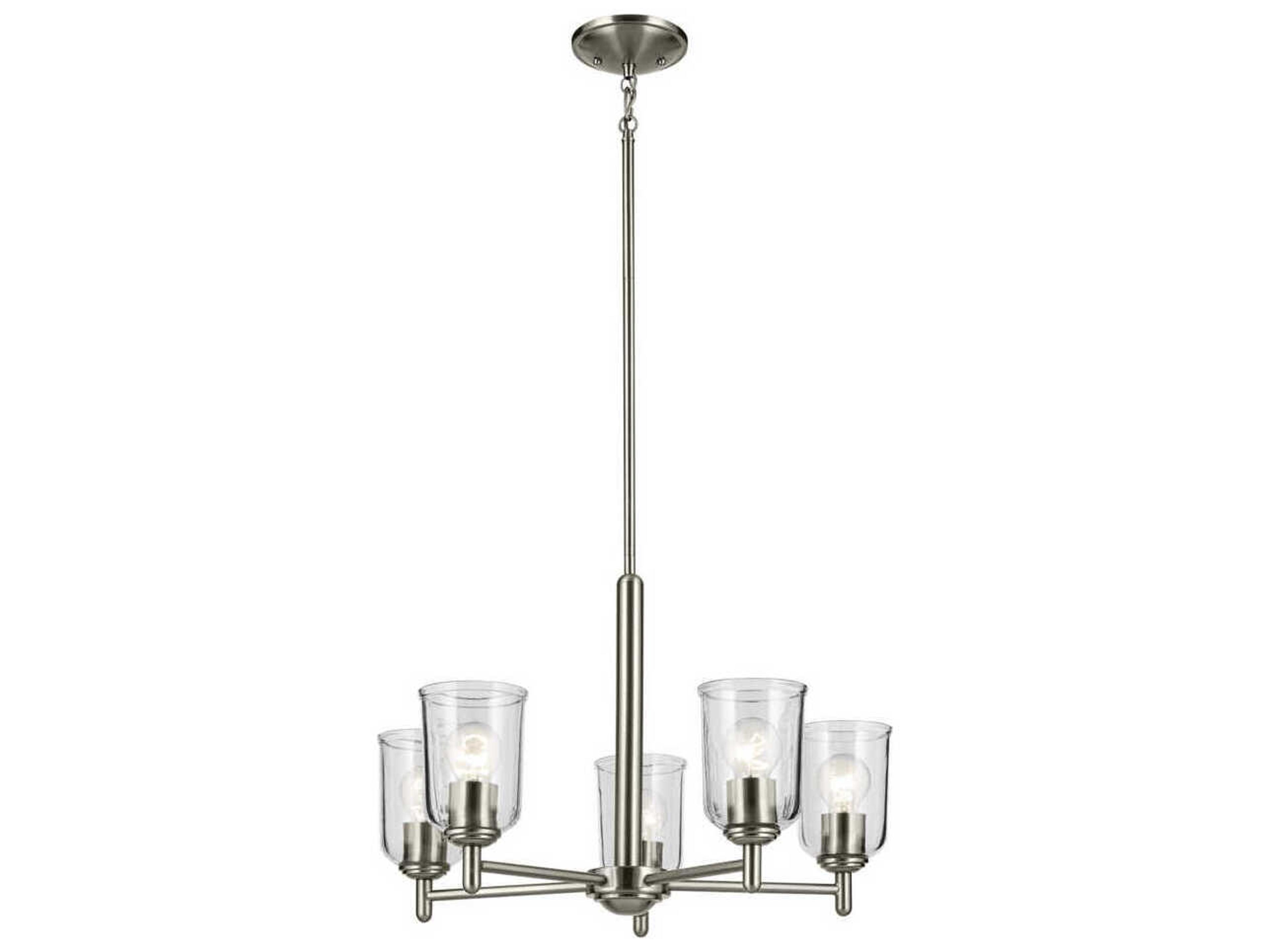 Kichler Shailene 5-Light Brushed Nickel Bell Chandelier