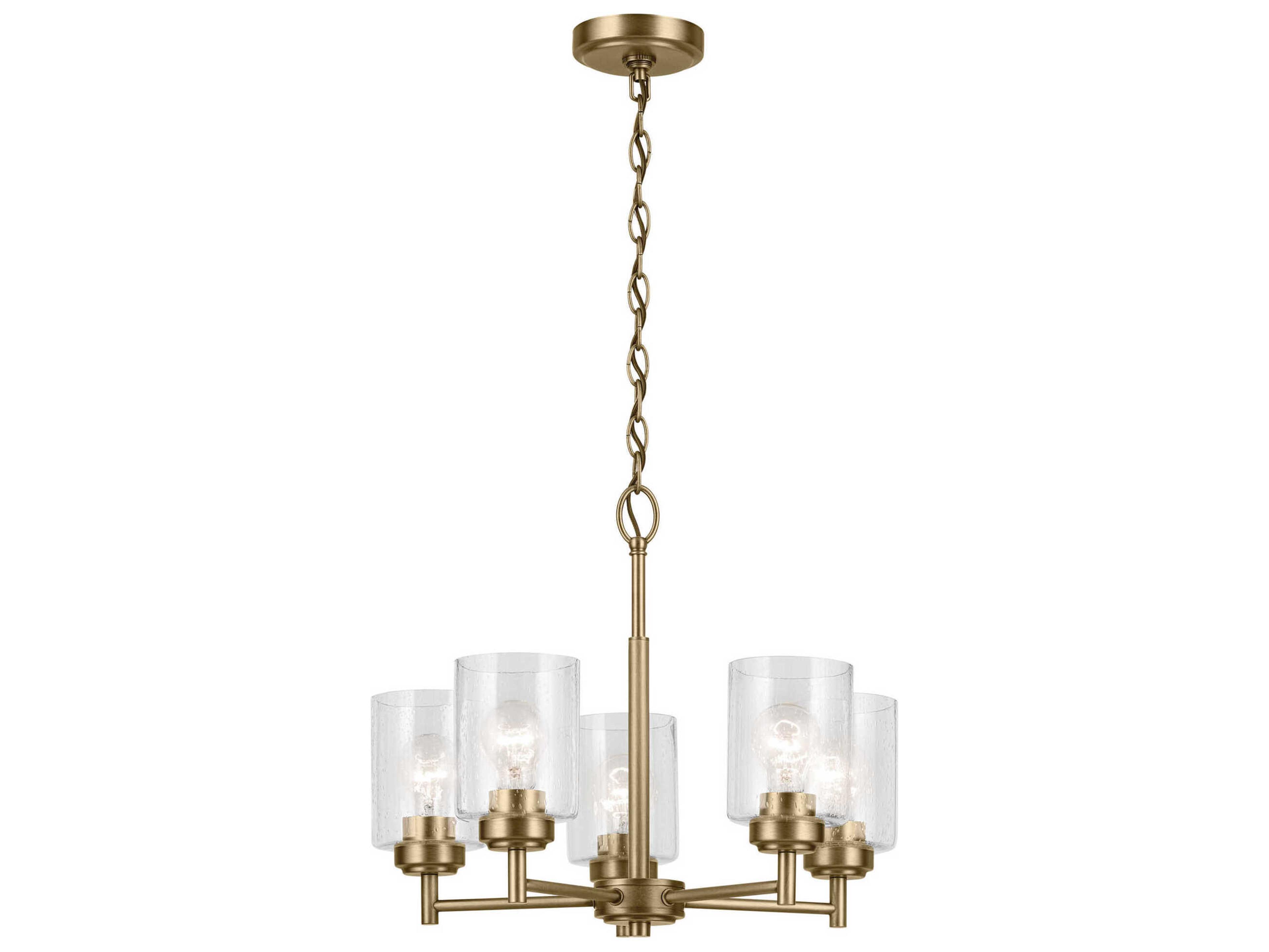 Kichler Winslow 5-Light Natural Brass Chandelier