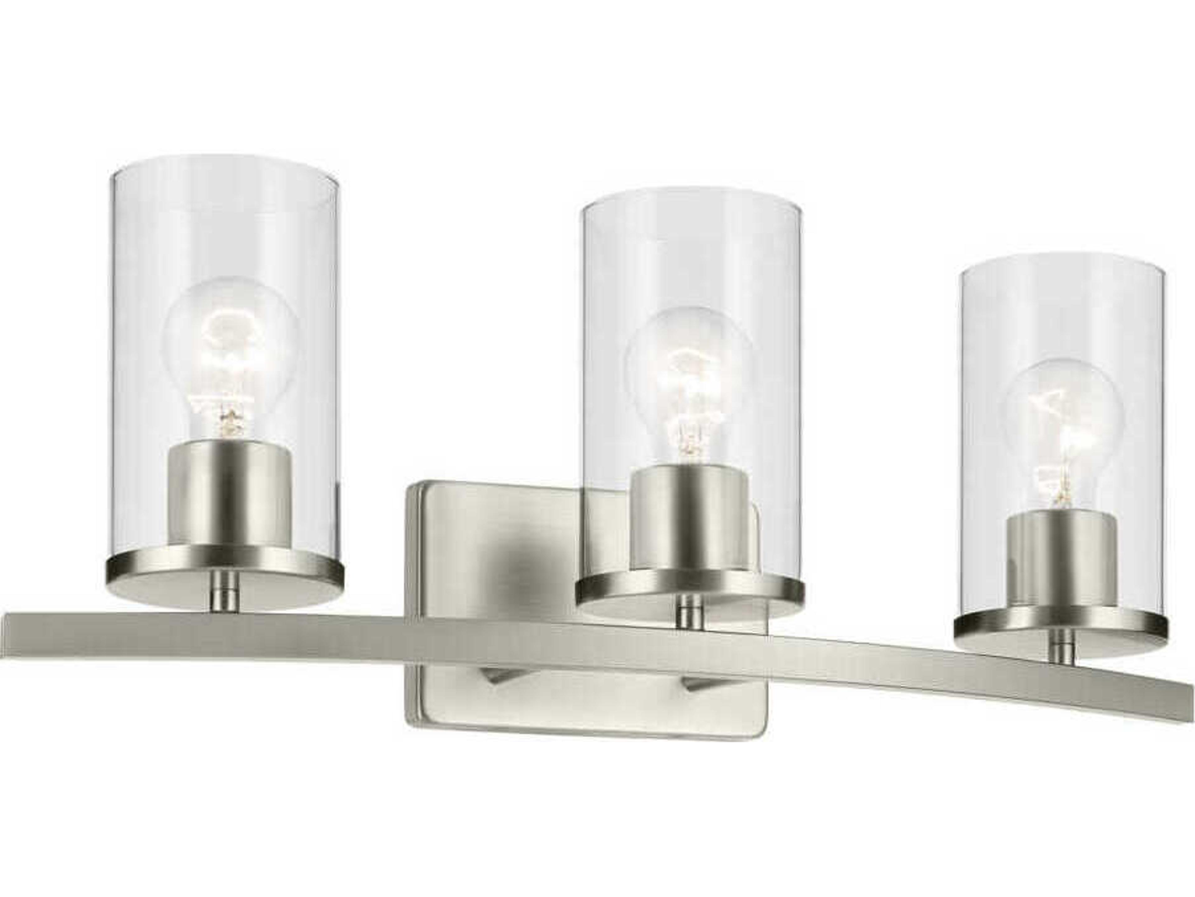 Kichler Crosby 3-Light Brushed Nickel Vanity Light