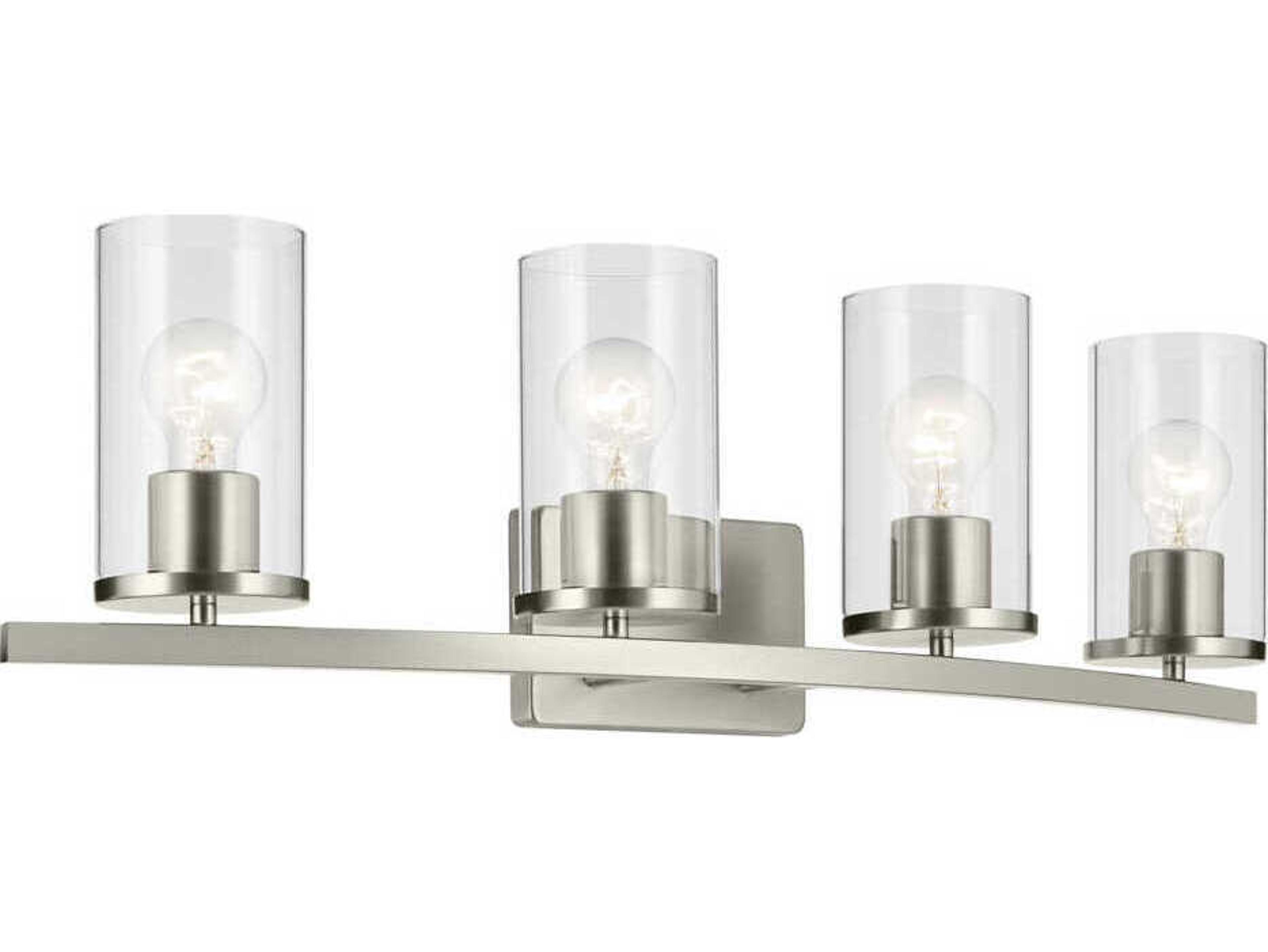 Kichler Crosby 4-Light Brushed Nickel Vanity Light