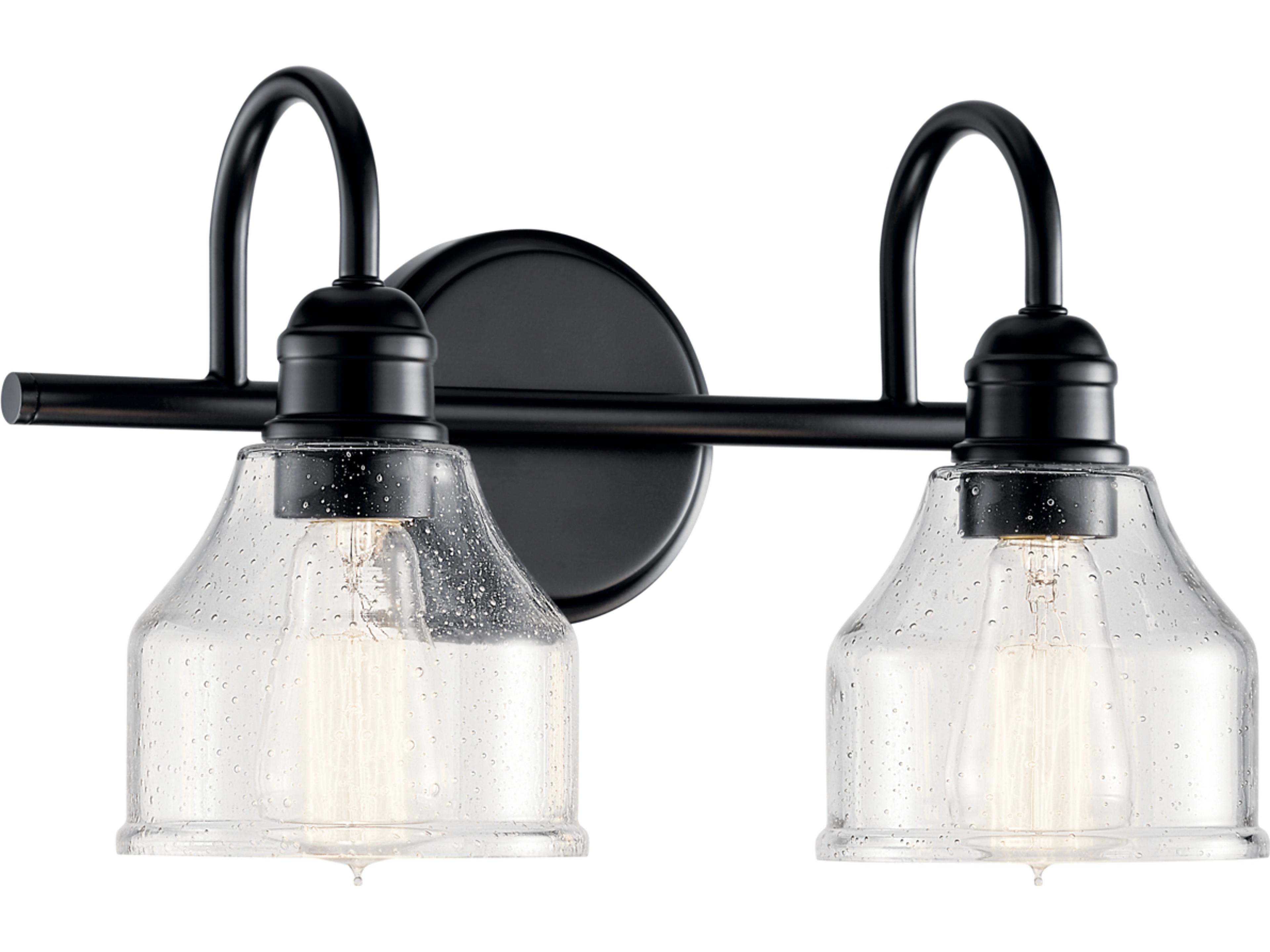 Kichler Avery 2-Light Black Vanity Light