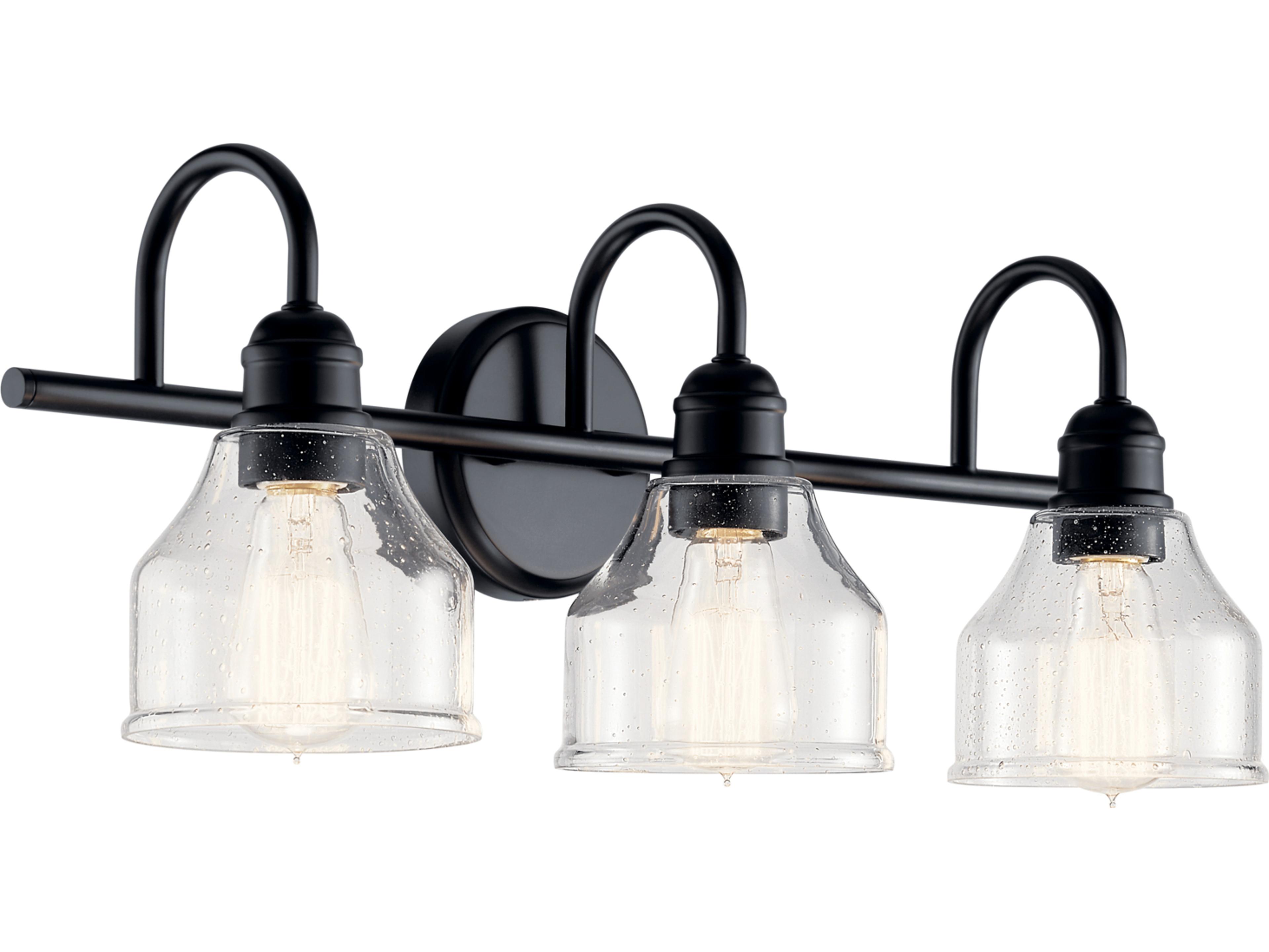 Kichler Avery 3-Light Black Vanity Light
