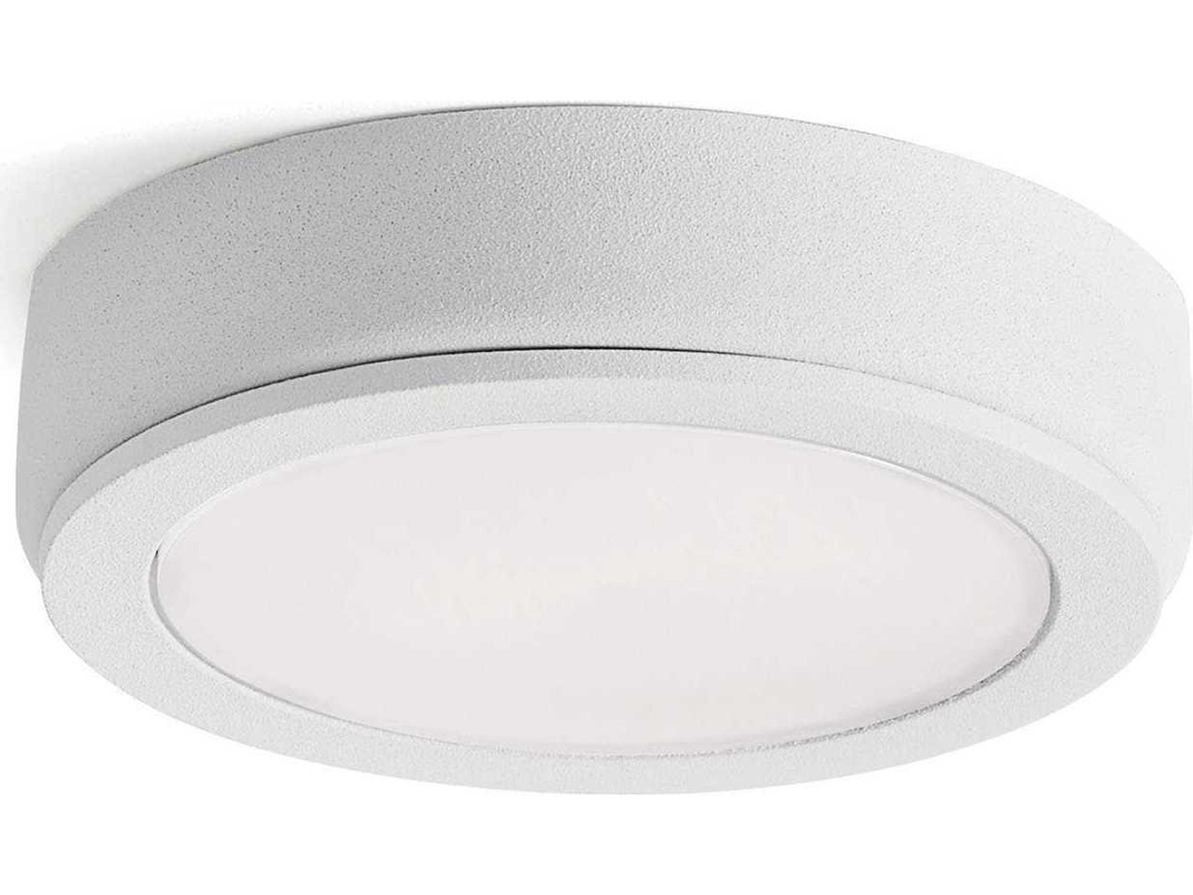 Kichler Textured White 3000K LED Round Under Cabinet Light