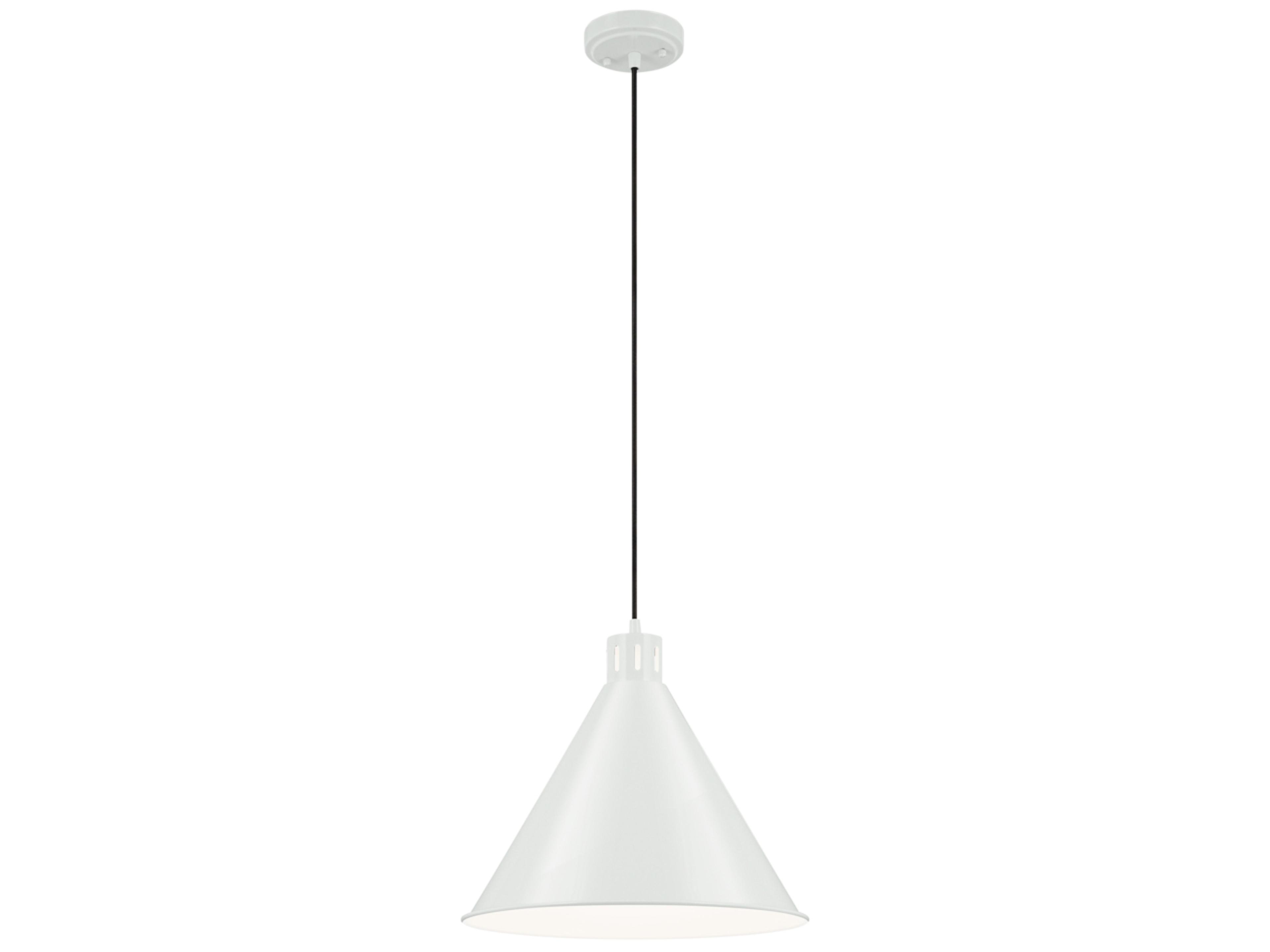 Kichler Zailey 1-Light White Pendant