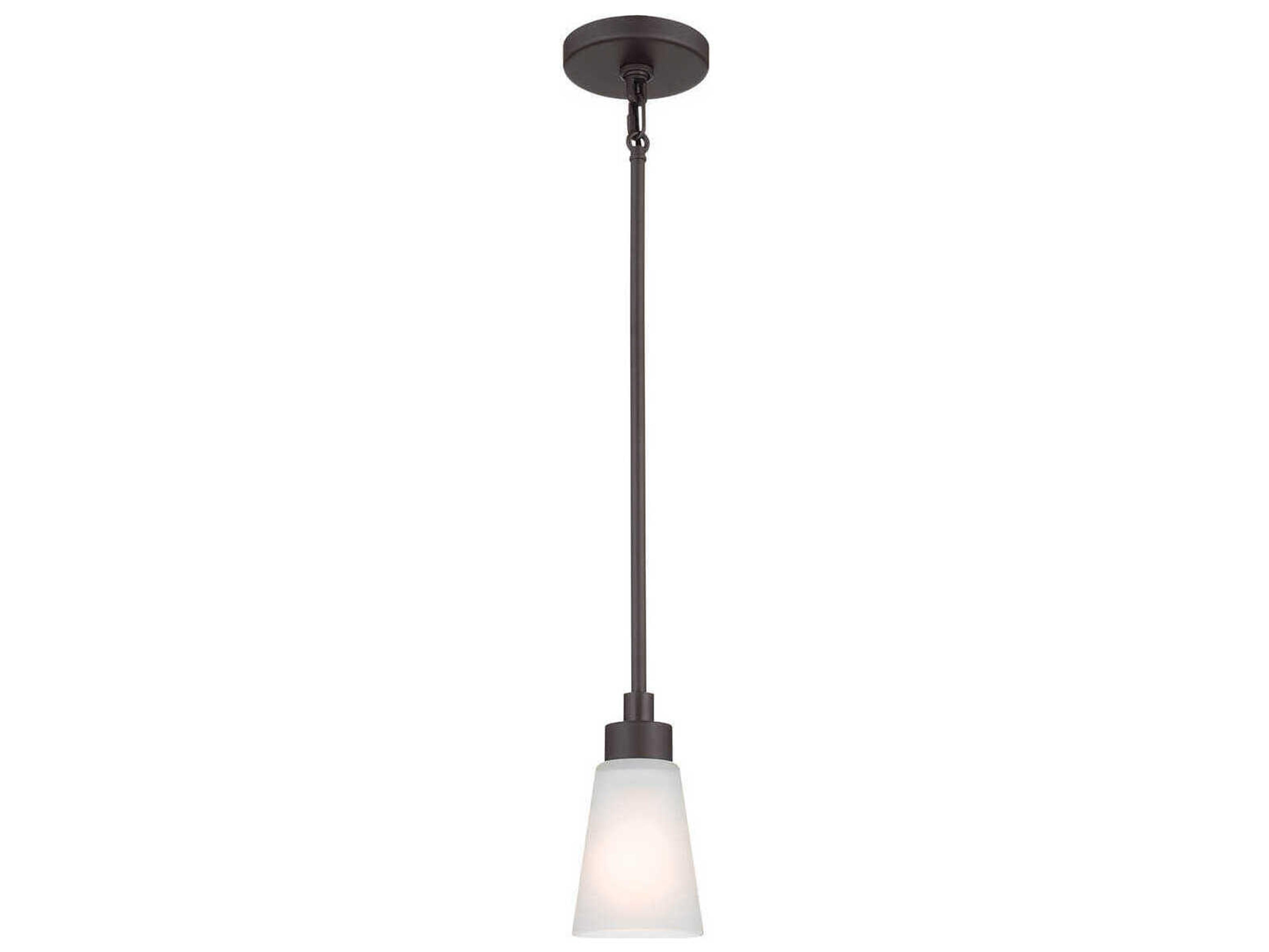 Kichler Erma 1-Light Olde Bronze Glass Empire Mini Pendant