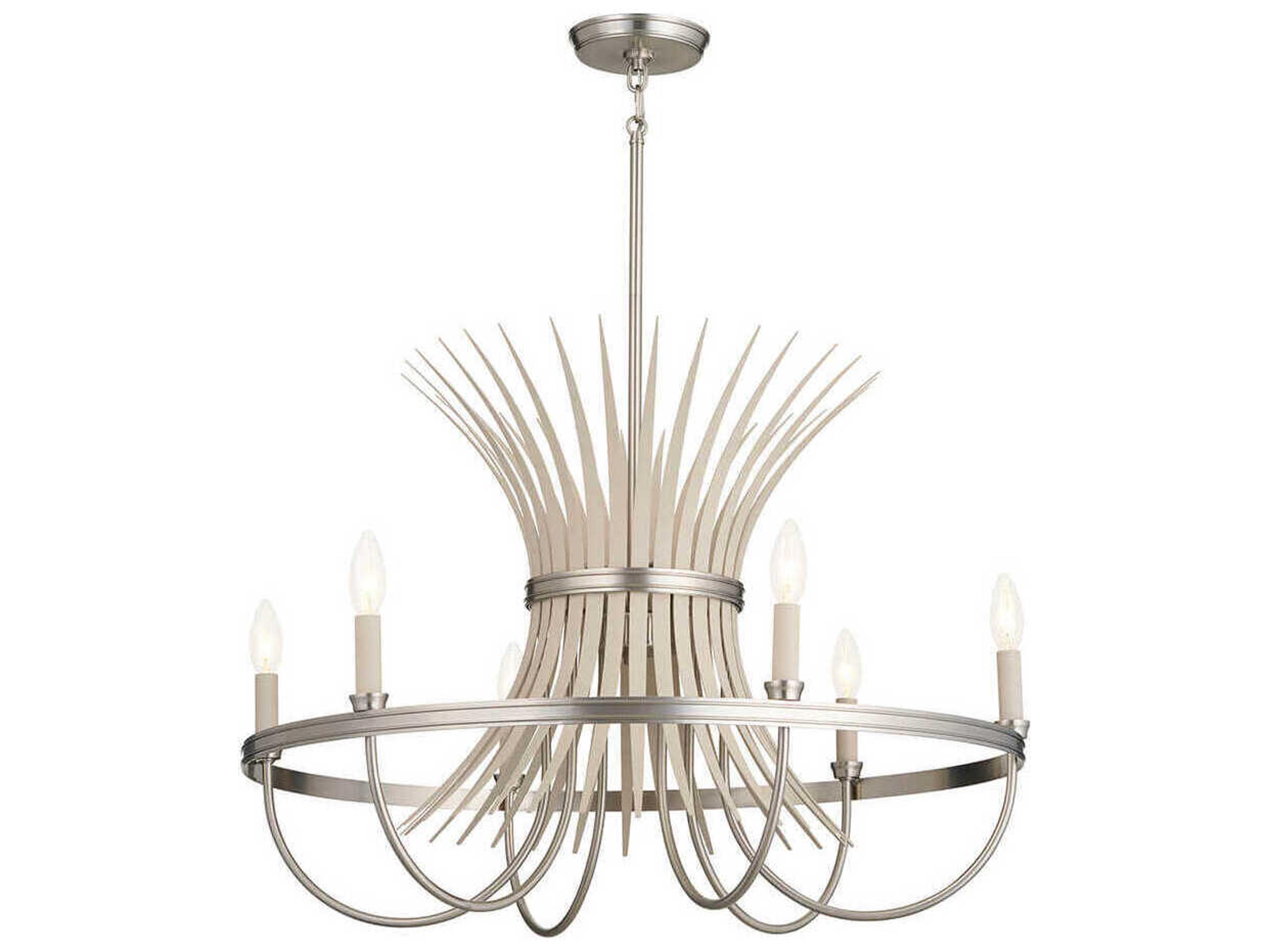 Kichler Baile 6-Light Brushed Nickel Candelabra Chandelier