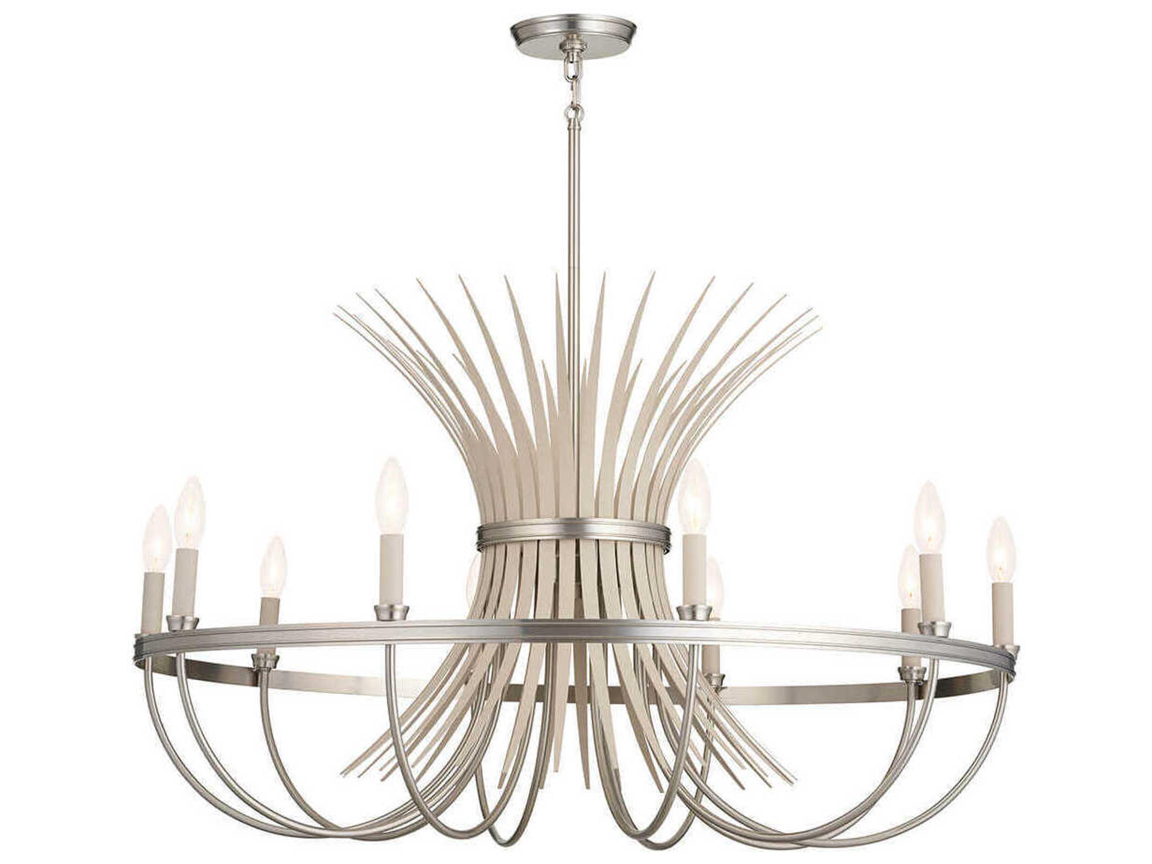 Kichler Baile 10-Light Brushed Nickel Candelabra Chandelier