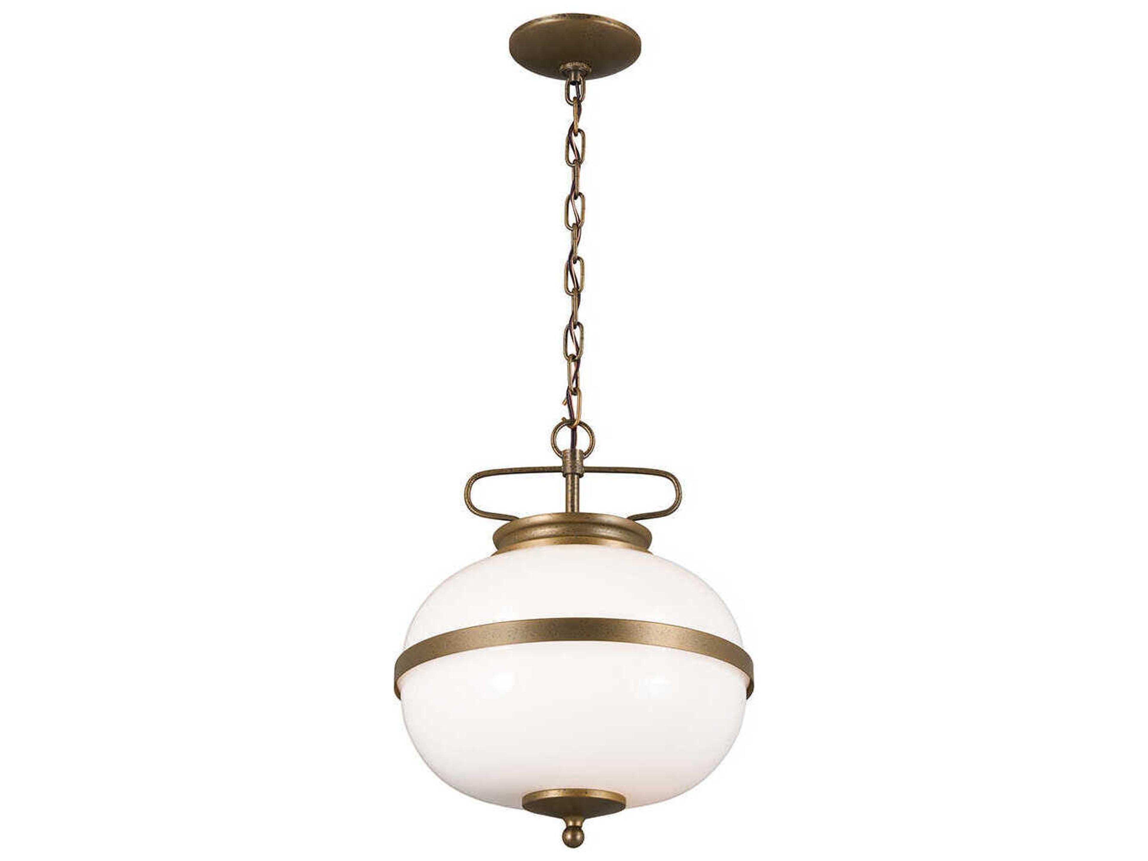 Kichler Opal 2-Light Champagne Bronze Glass Globe Pendant