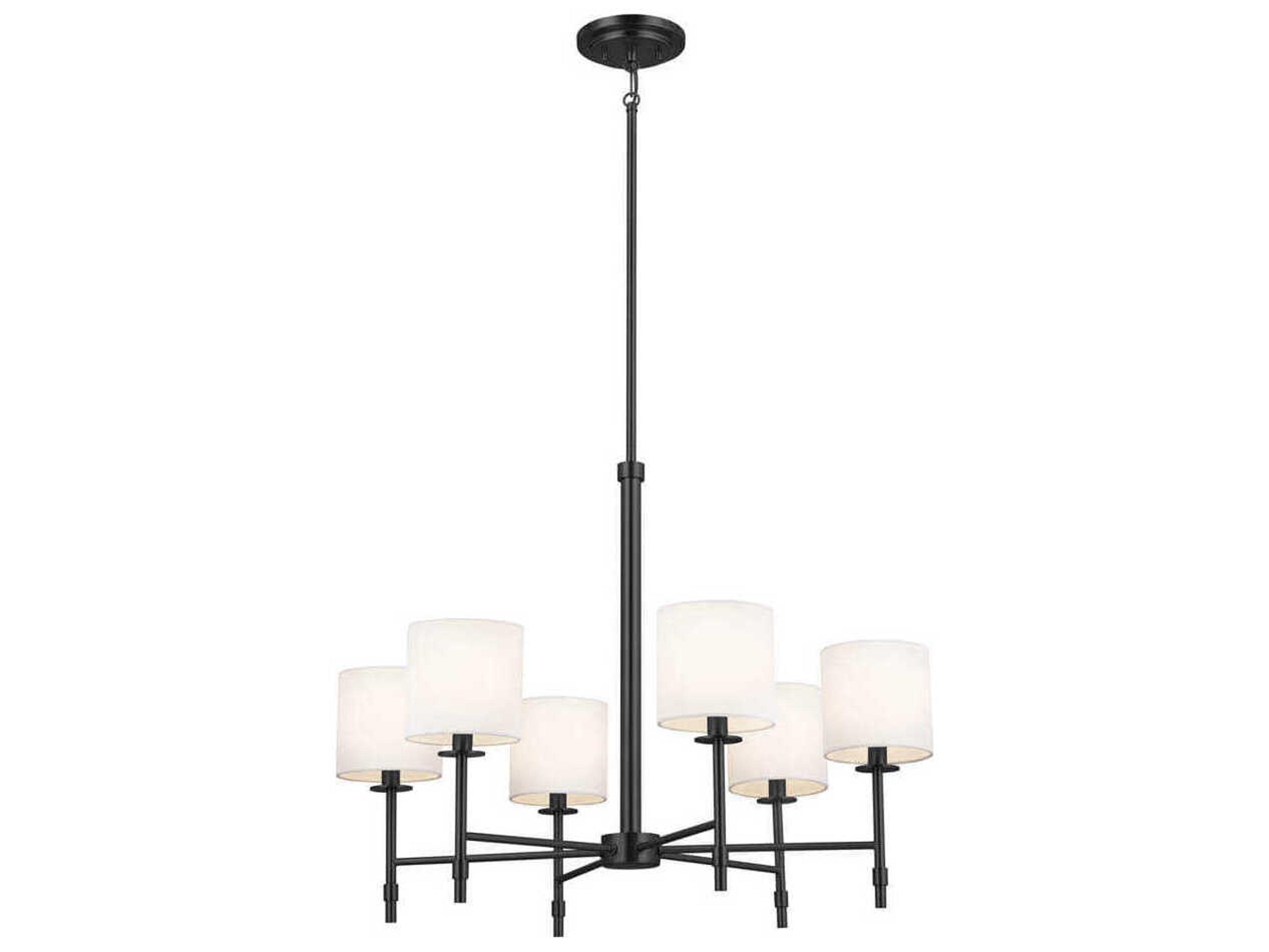 Kichler Ali 6-Light Black Drum Chandelier