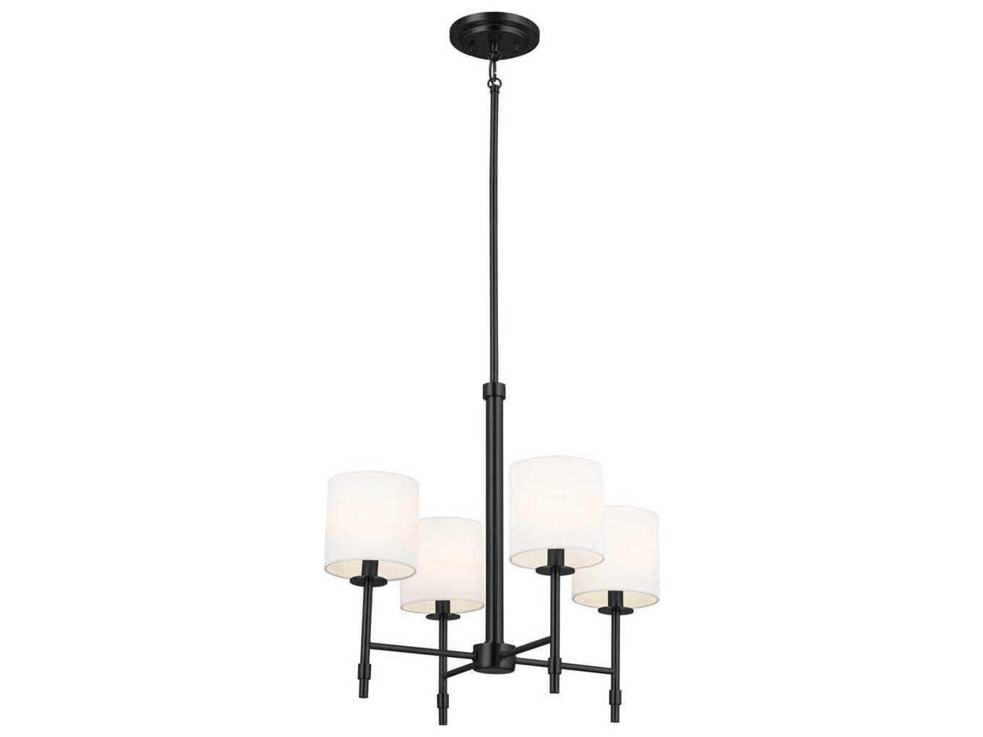 Kichler Ali 4-Light Black Drum Chandelier