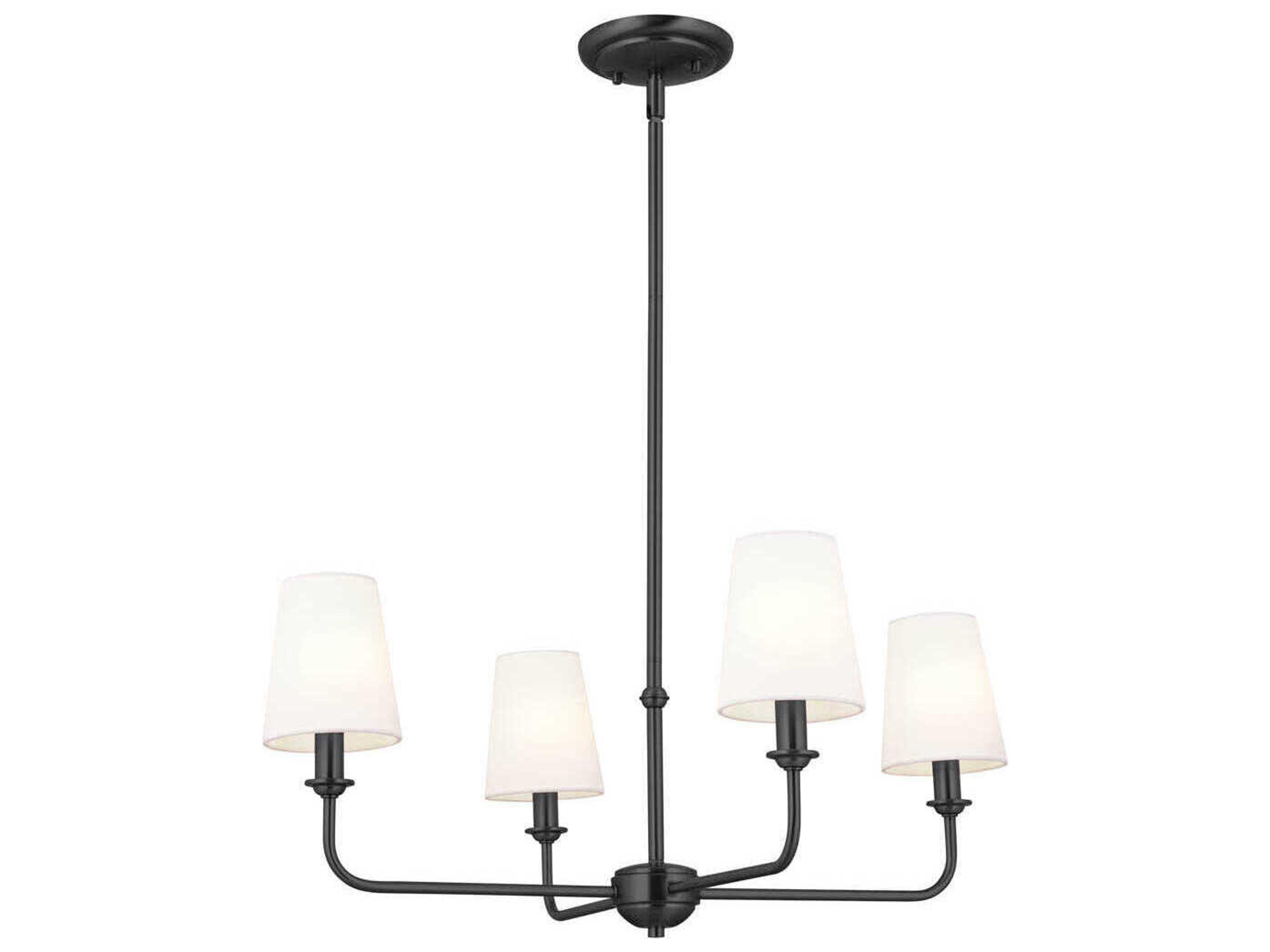Kichler Pallas 4-Light Black Empire Chandelier