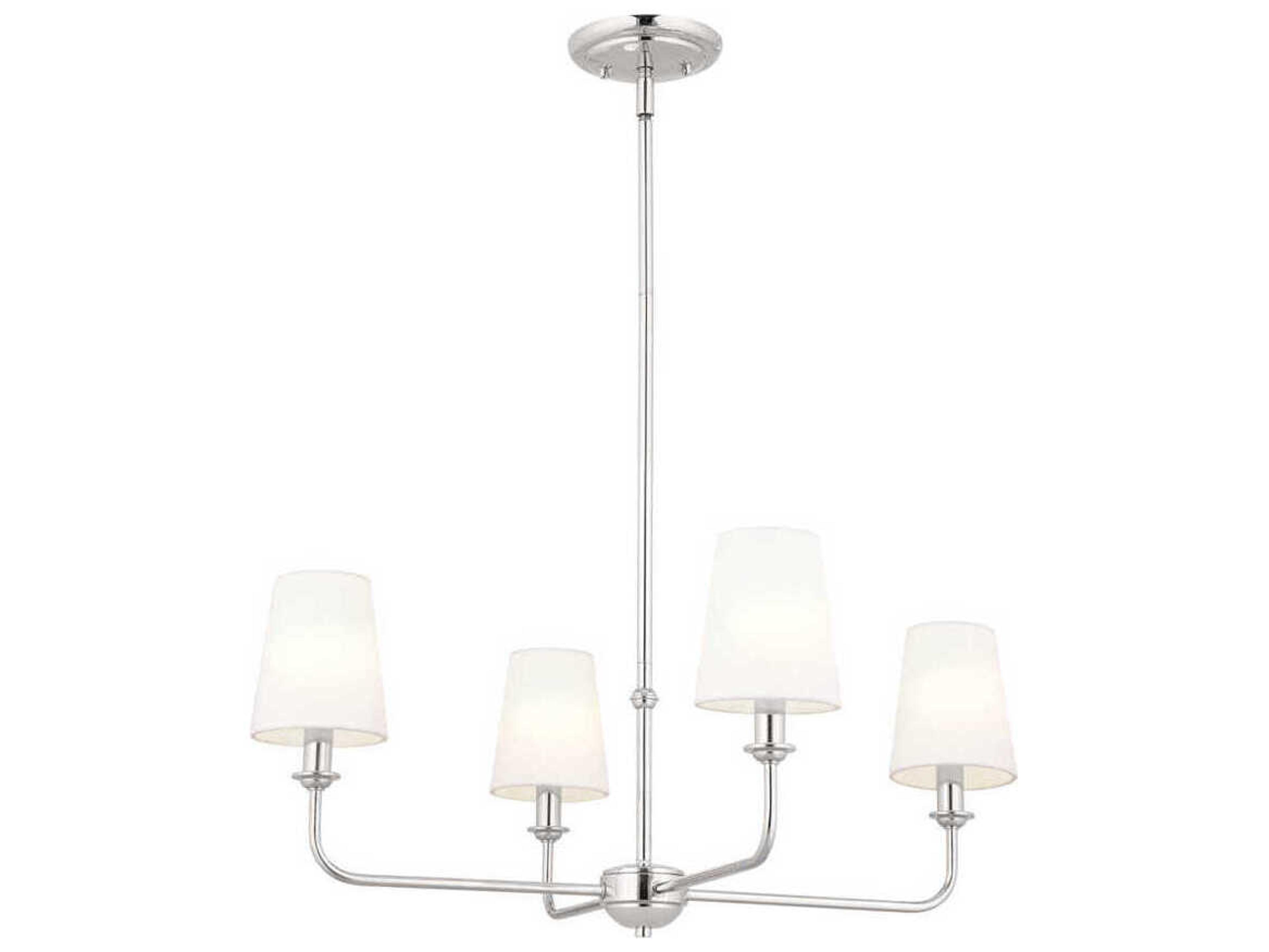 Kichler Pallas 4-Light Polished Nickel Empire Chandelier