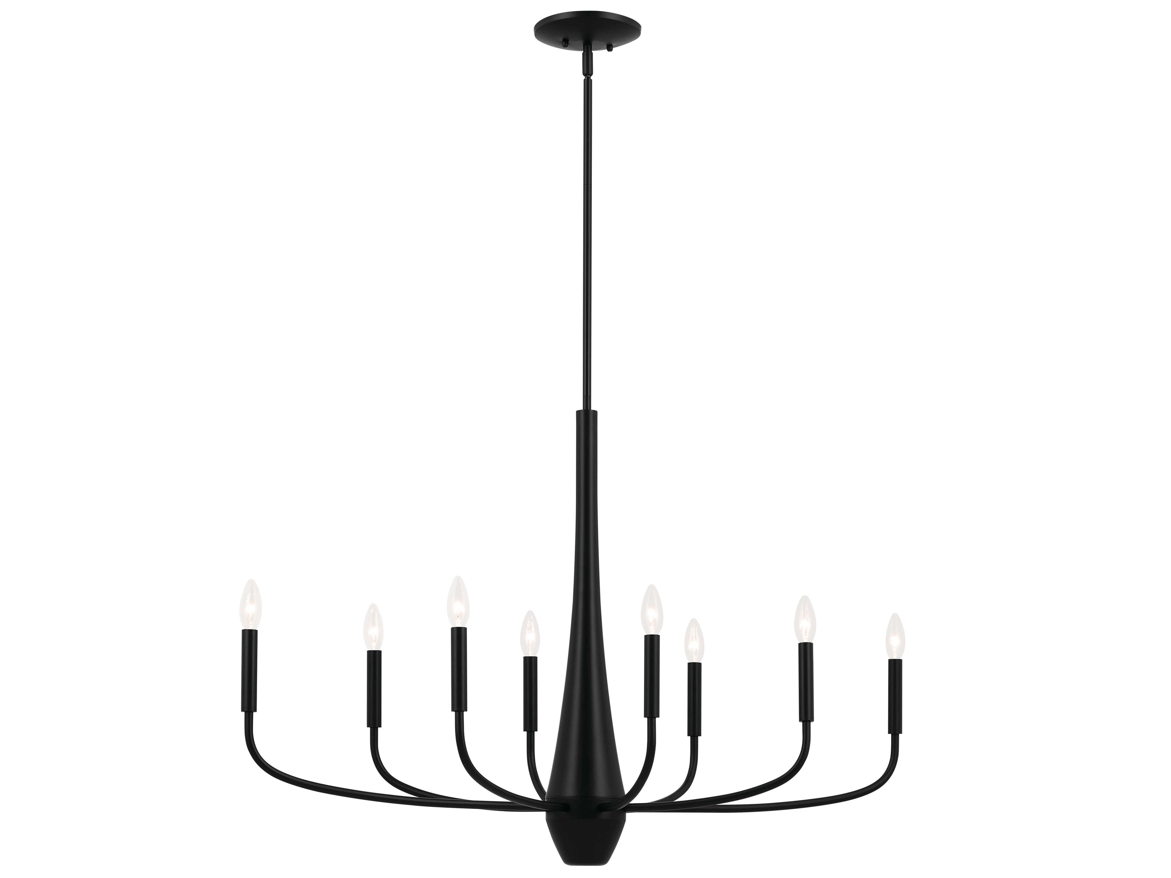 Kichler Deela 8-Light Black Island Pendant