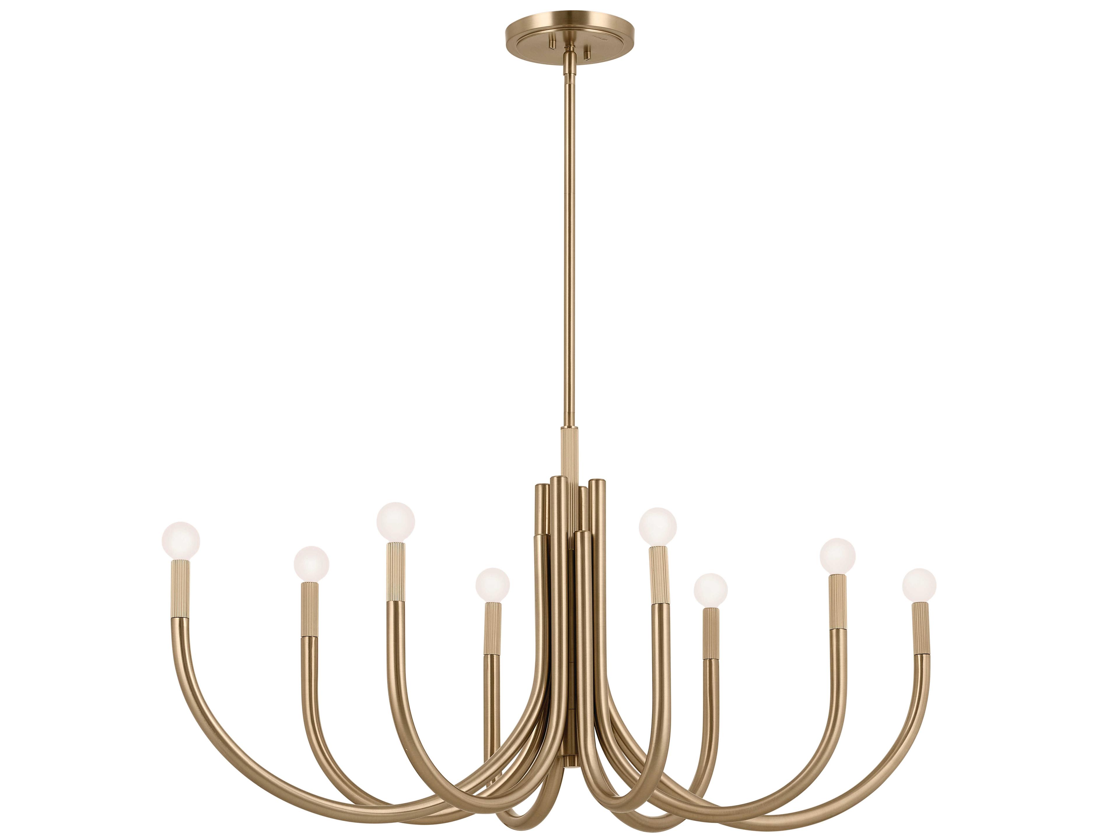 Kichler Odensa 8-Light Champagne Bronze Linear Island Pendant