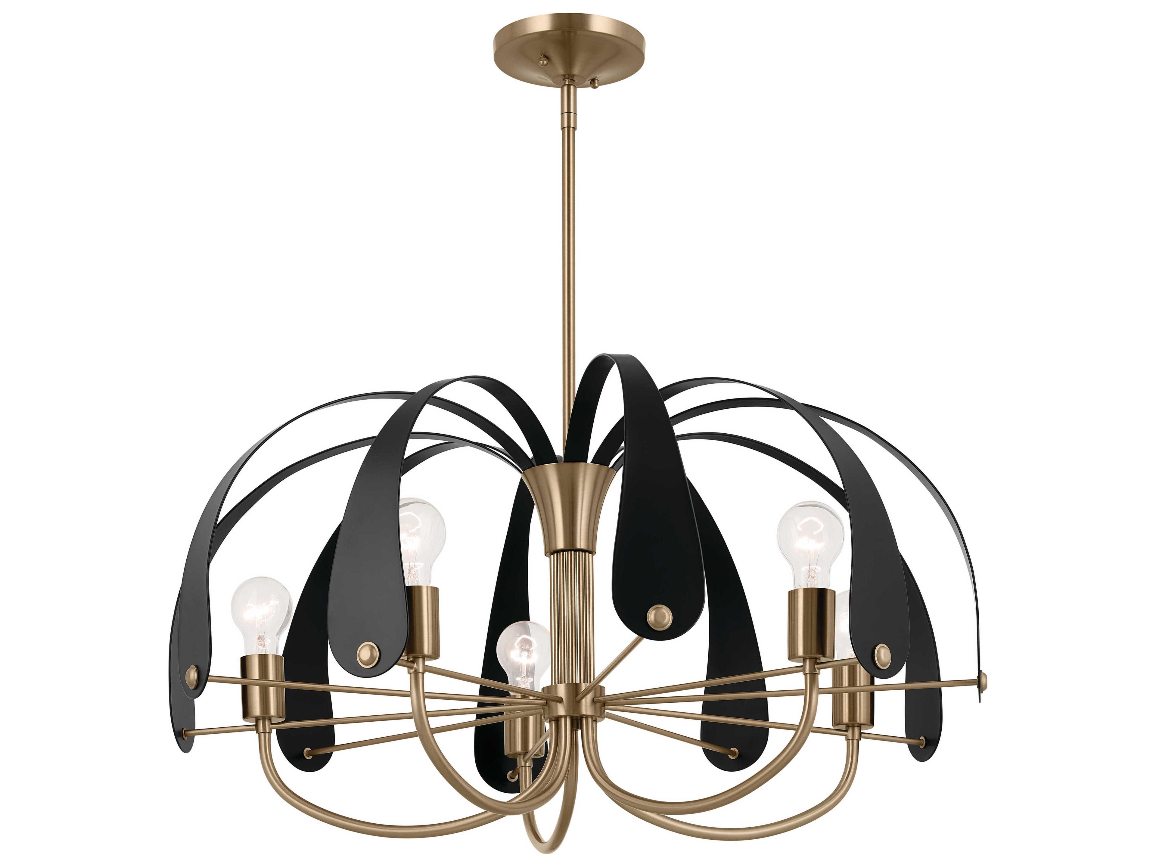 Kichler Petal 5-Light Champagne Bronze Chandelier