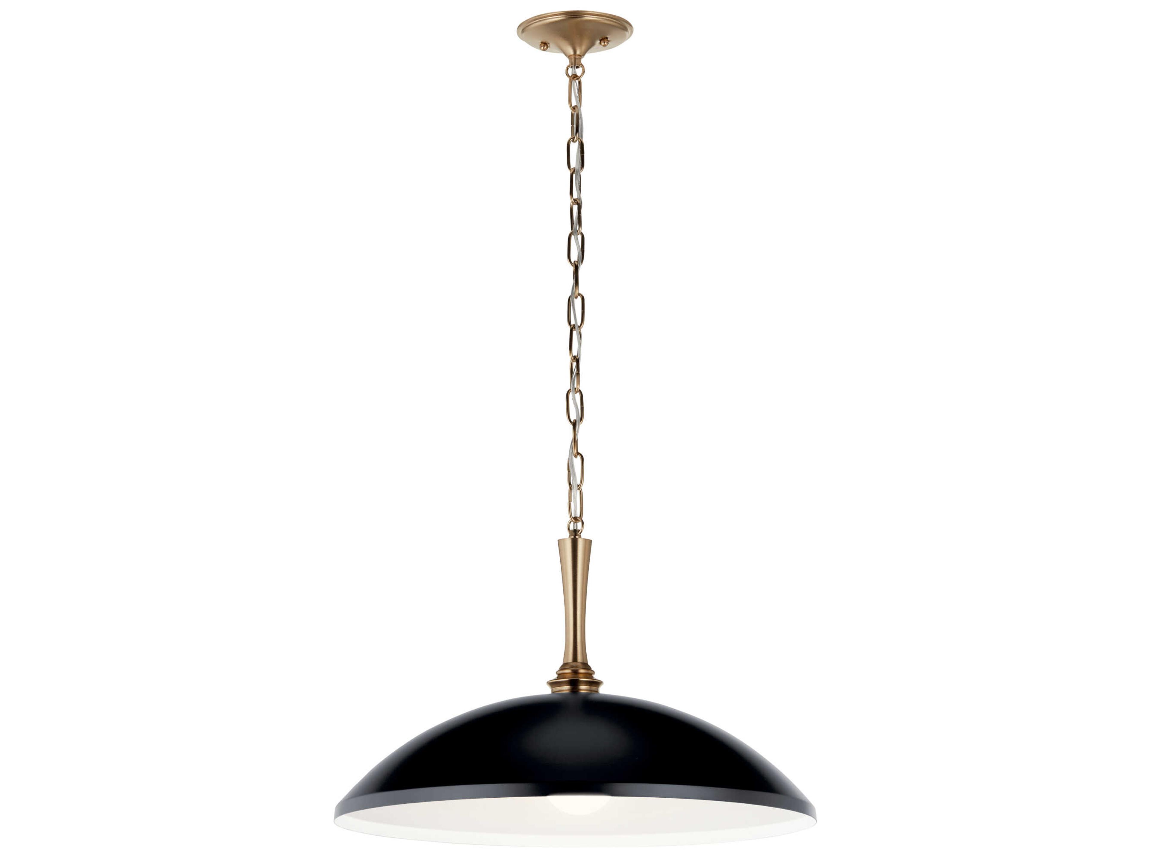 Kichler Delarosa 1-Light Black Pendant