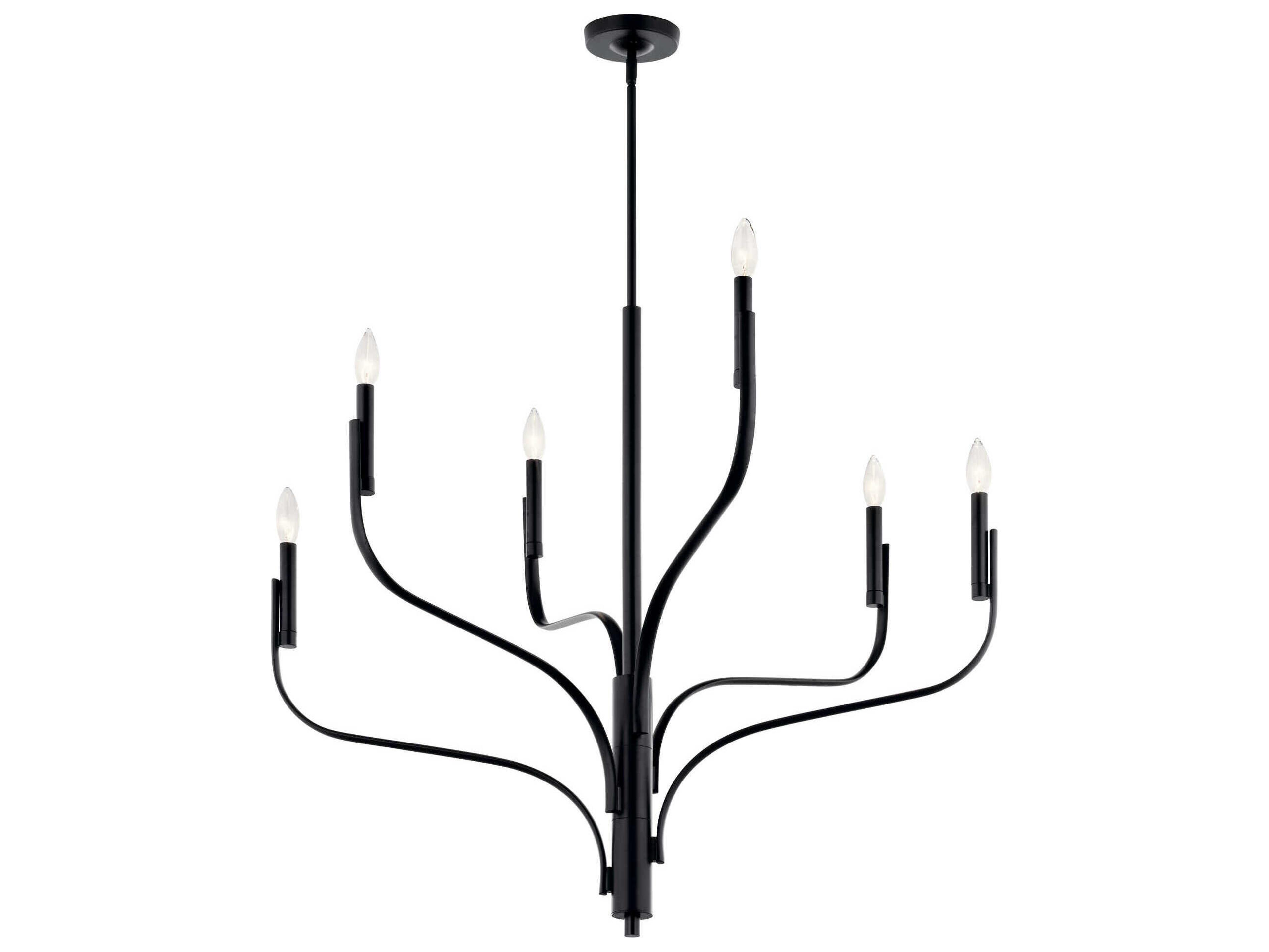 Kichler Livadia 6-Light Black Chandelier