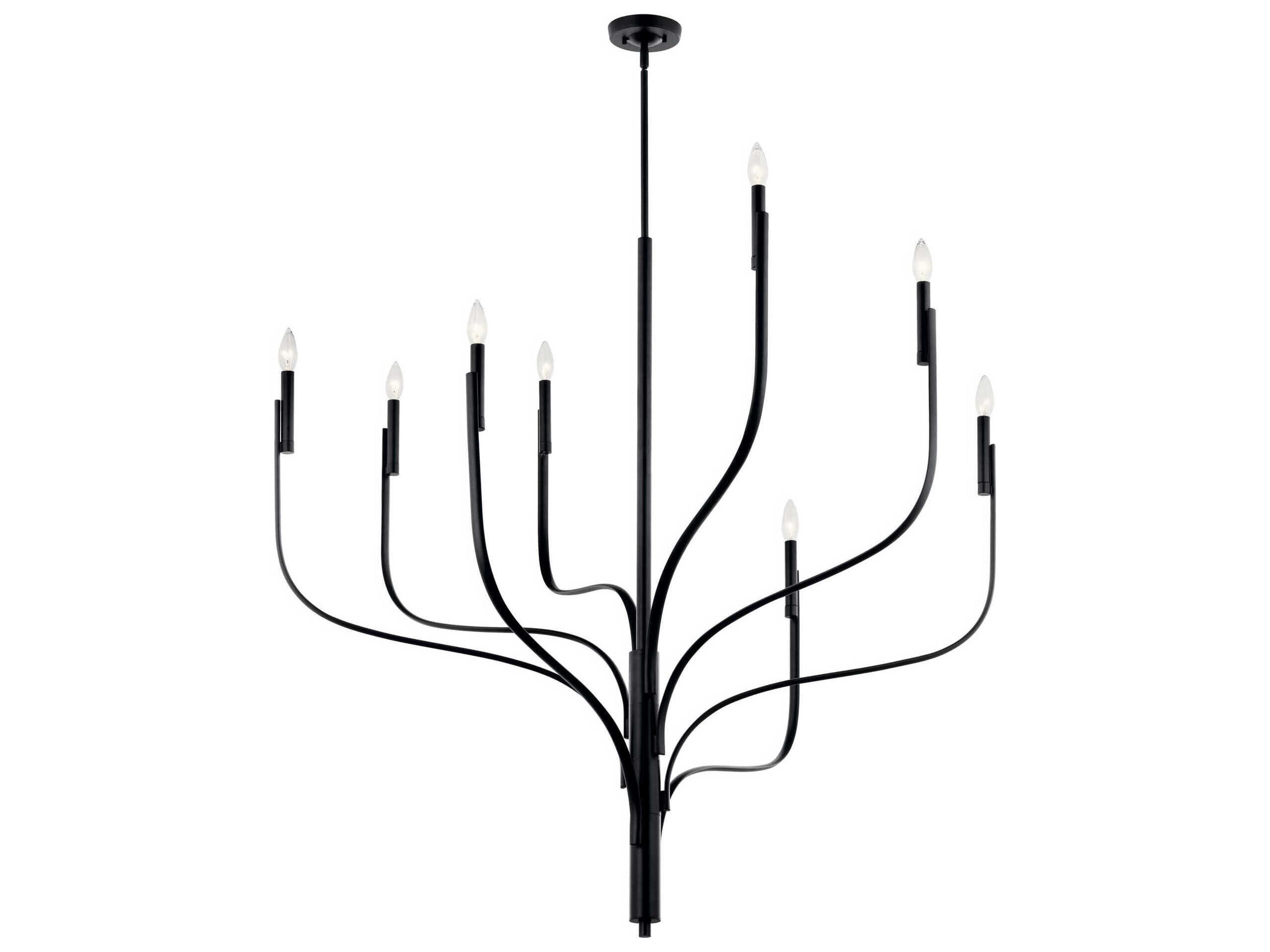 Kichler Livadia 8-Light Black Chandelier