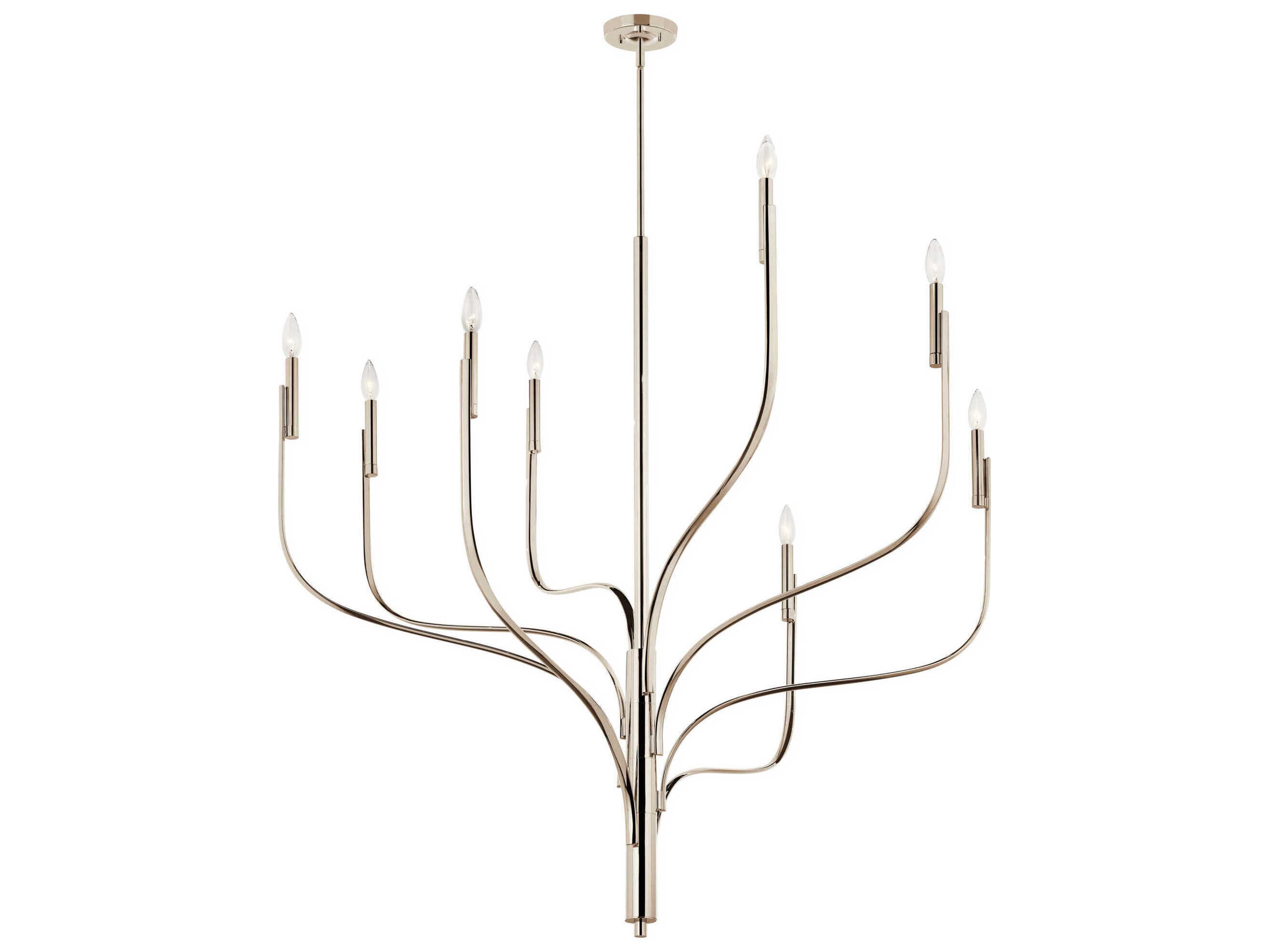 Kichler Livadia 8-Light Polished Nickel Chandelier