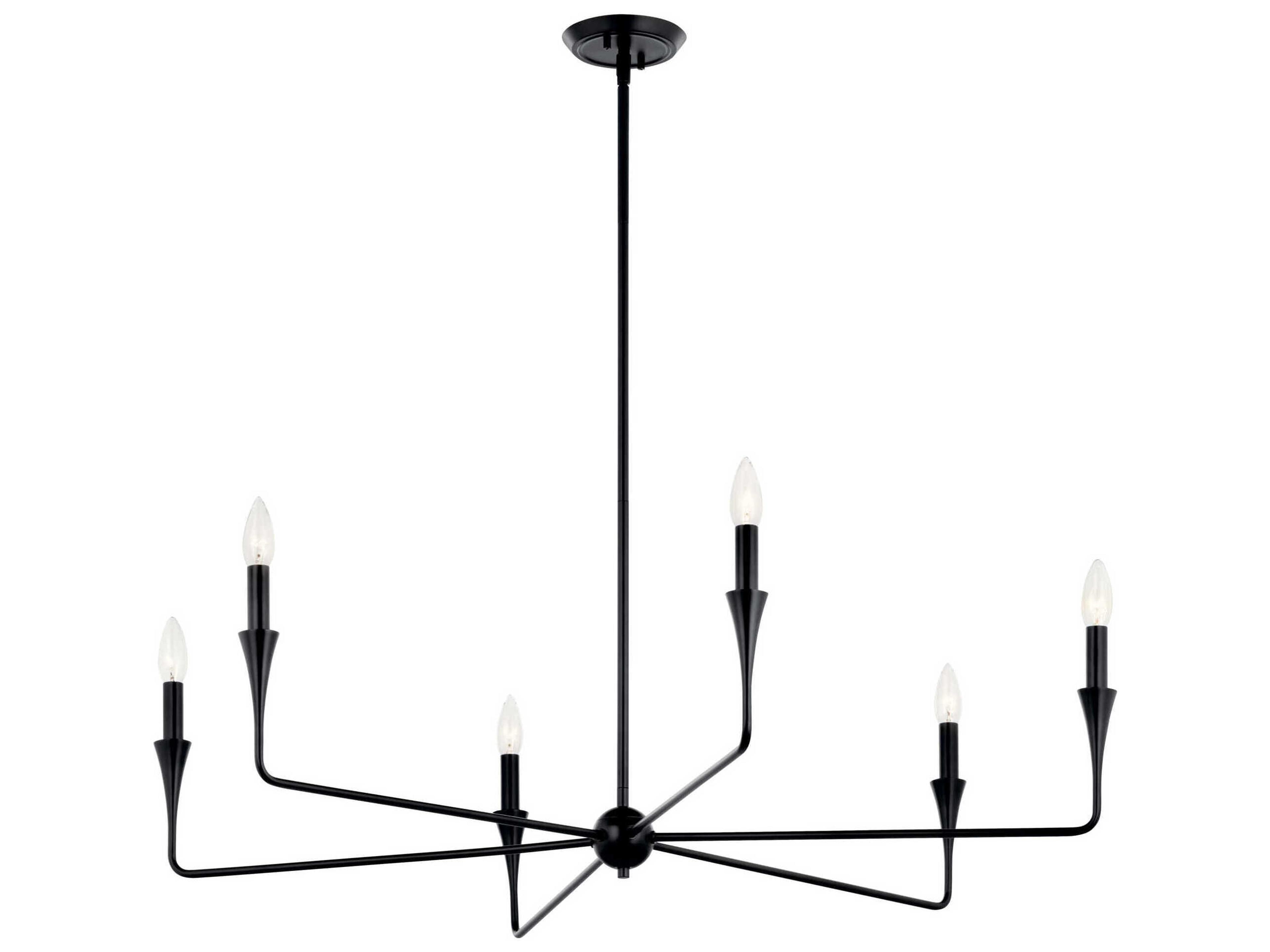 Kichler Alvaro 6-Light Black Chandelier