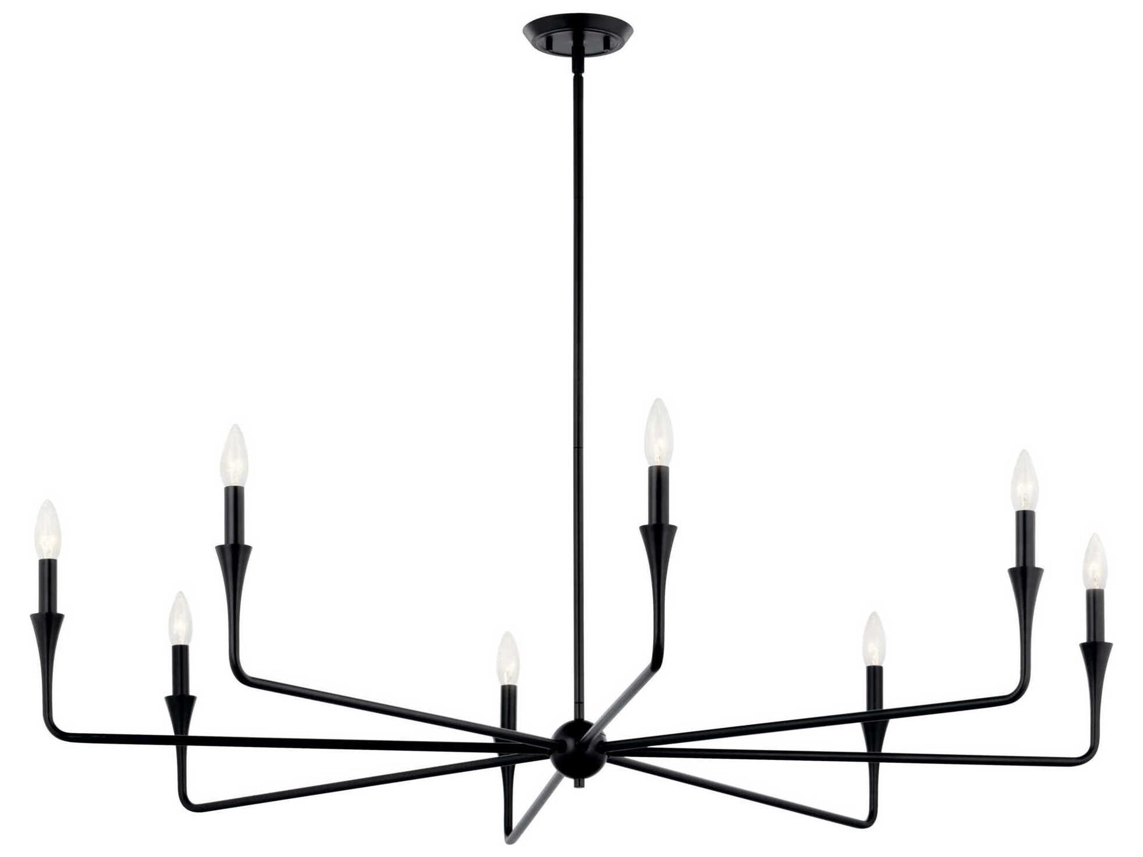 Kichler Alvaro 8-Light Black Chandelier