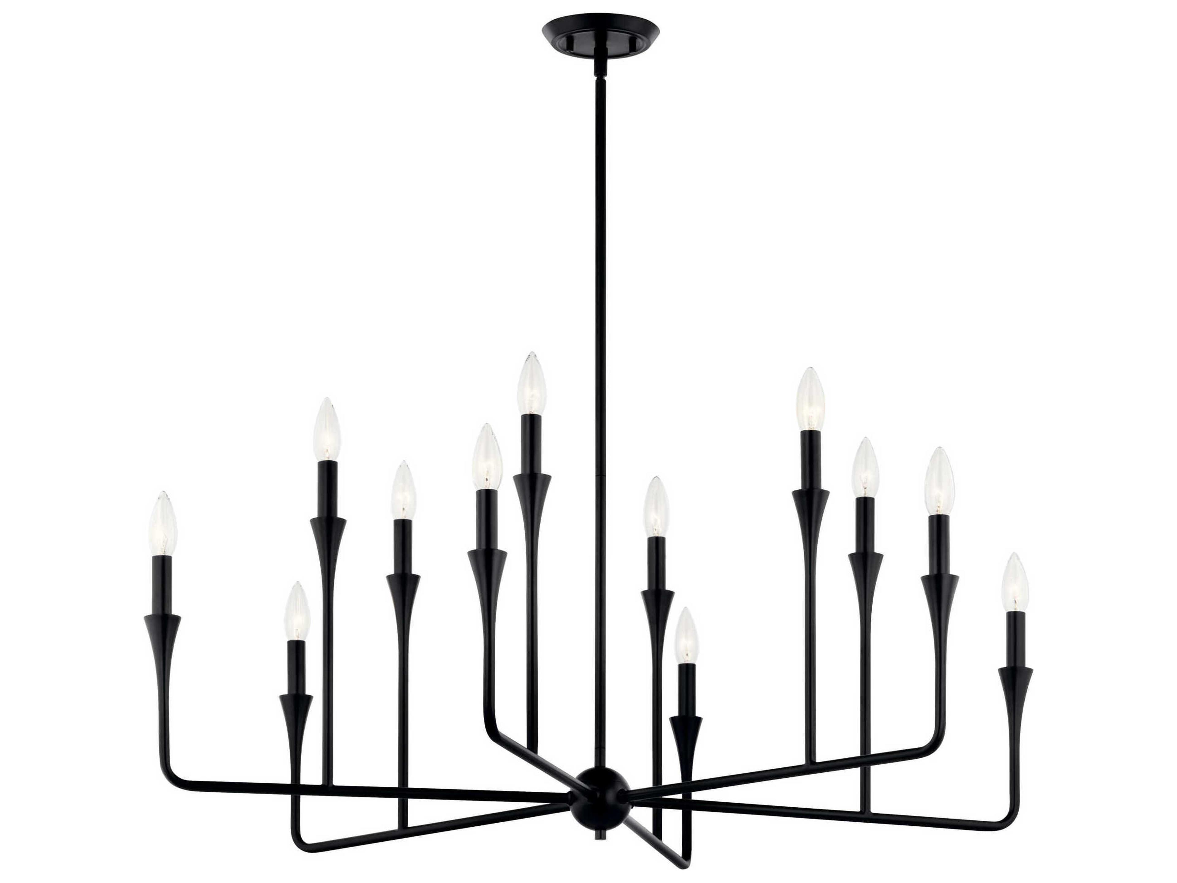Kichler Alvaro 12-Light Black Chandelier