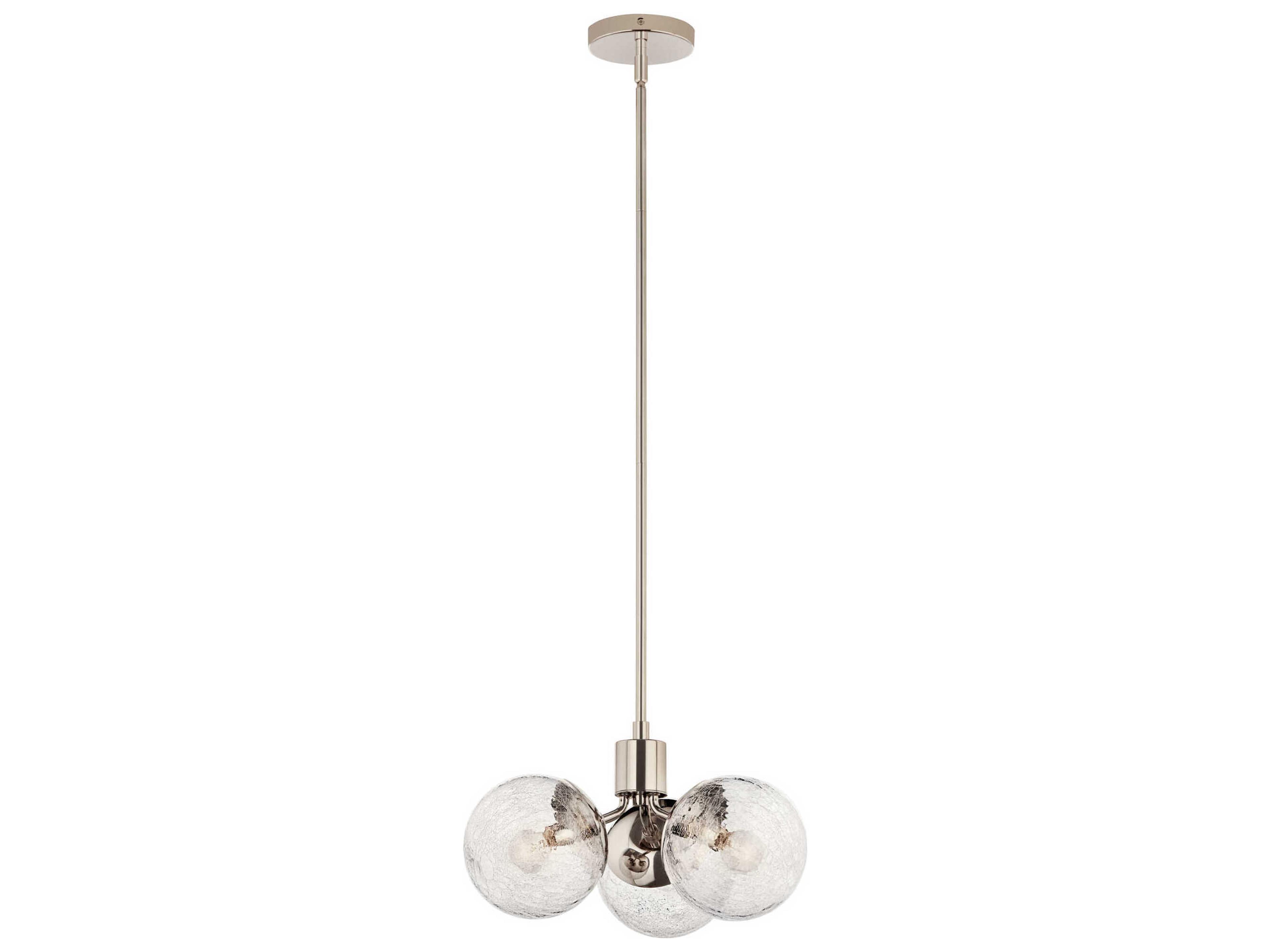 Kichler Silvarious 3-Light Polished Nickel Pendant