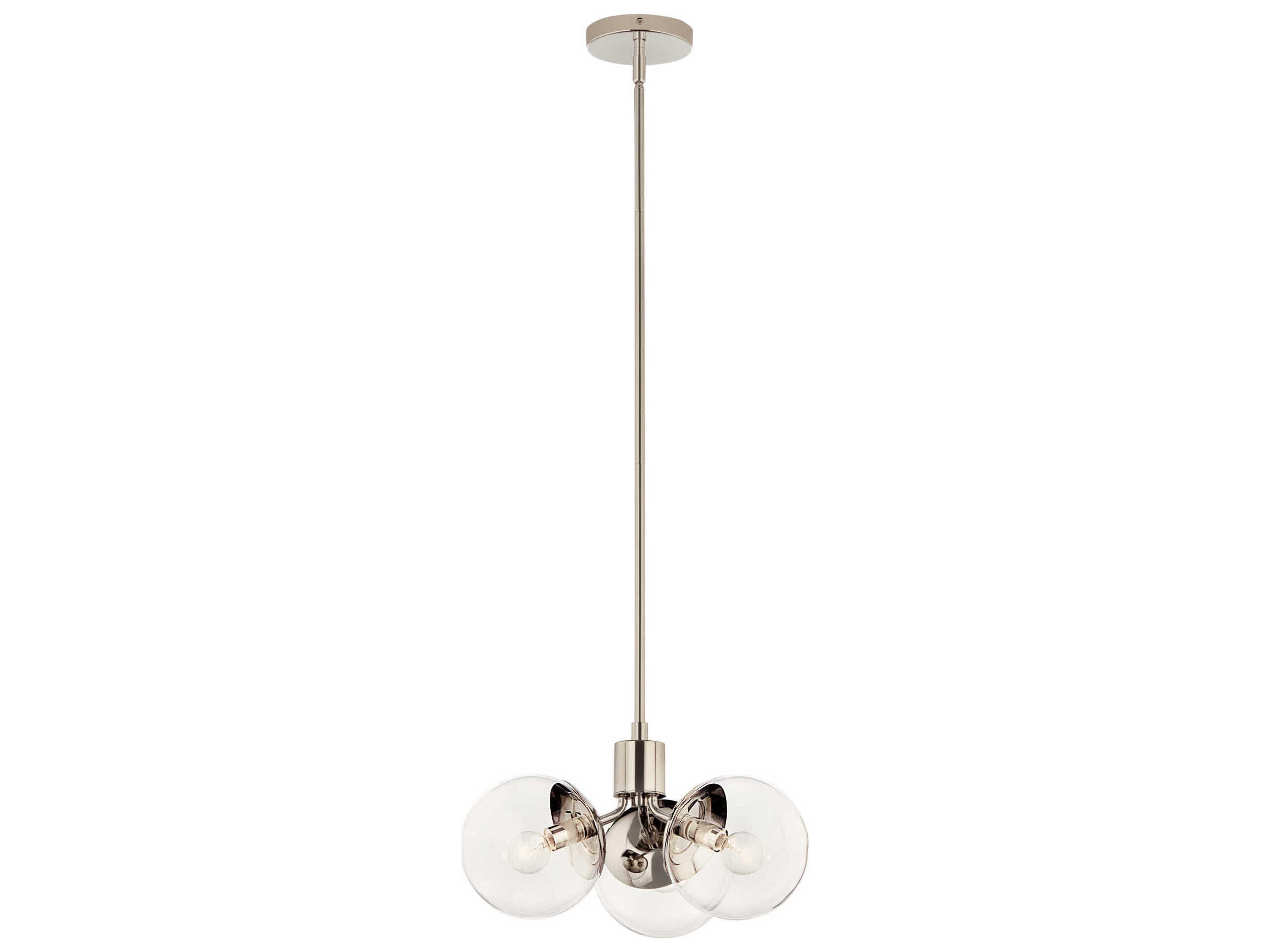 Kichler Silvarious 3-Light Polished Nickel Pendant