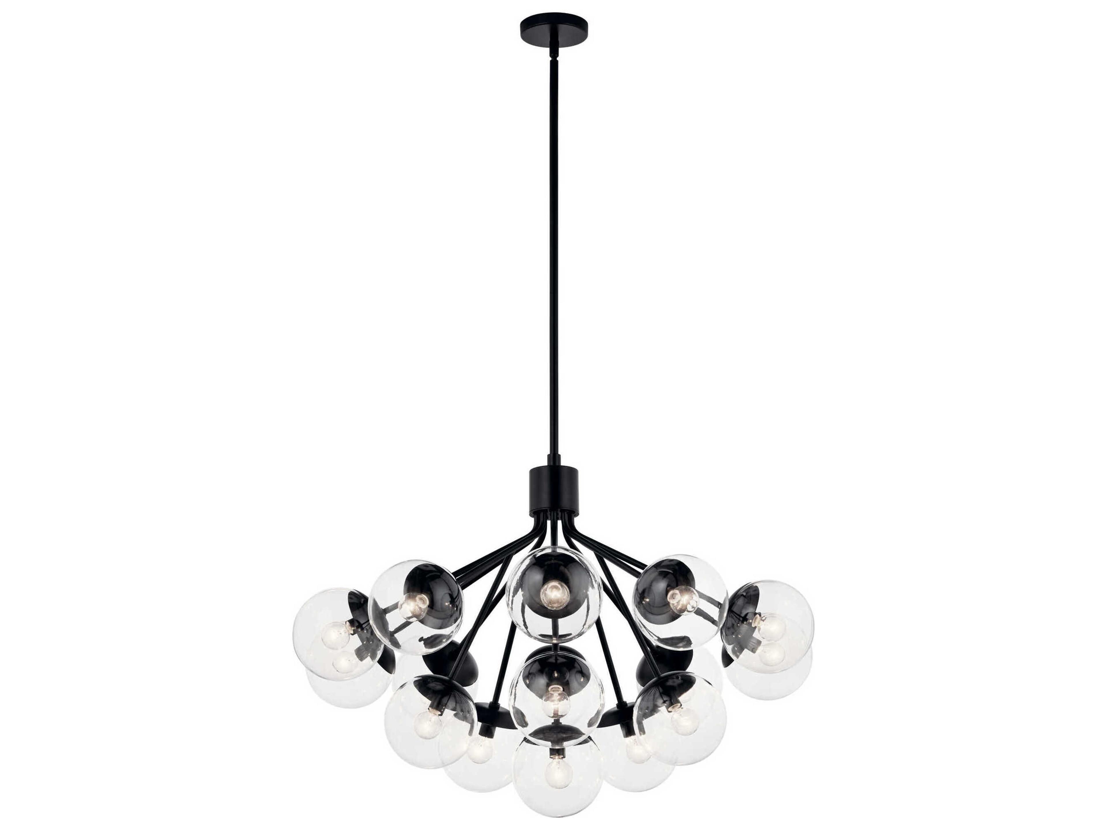 Kichler Silvarious 16-Light Black Chandelier