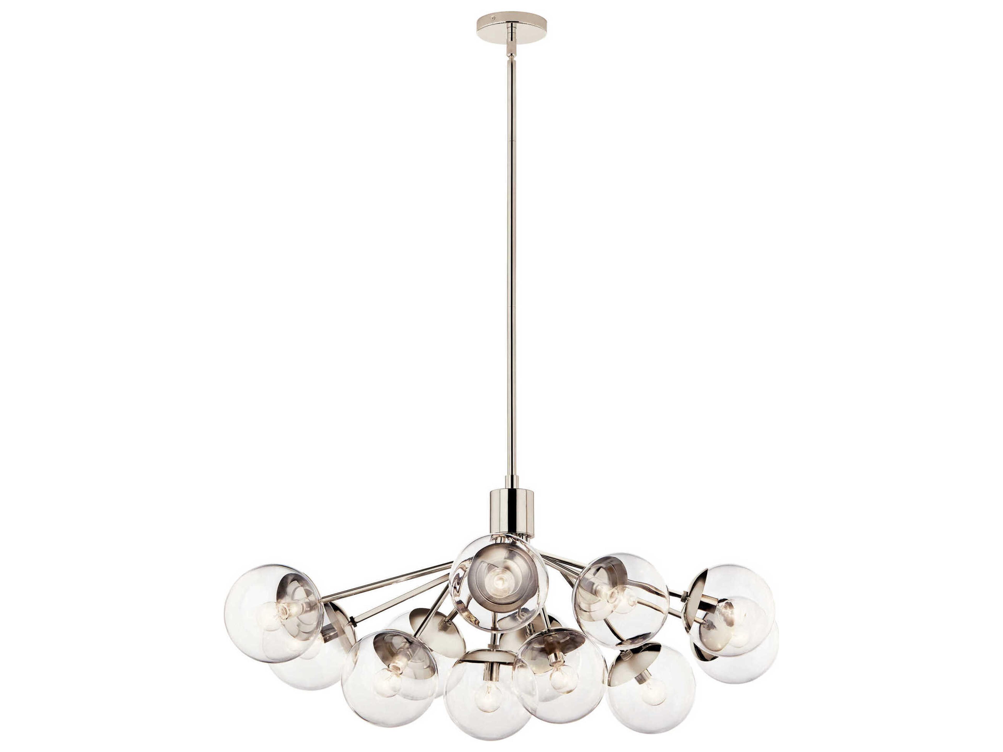 Kichler Silvarious 12-Light Polished Nickel Chandelier