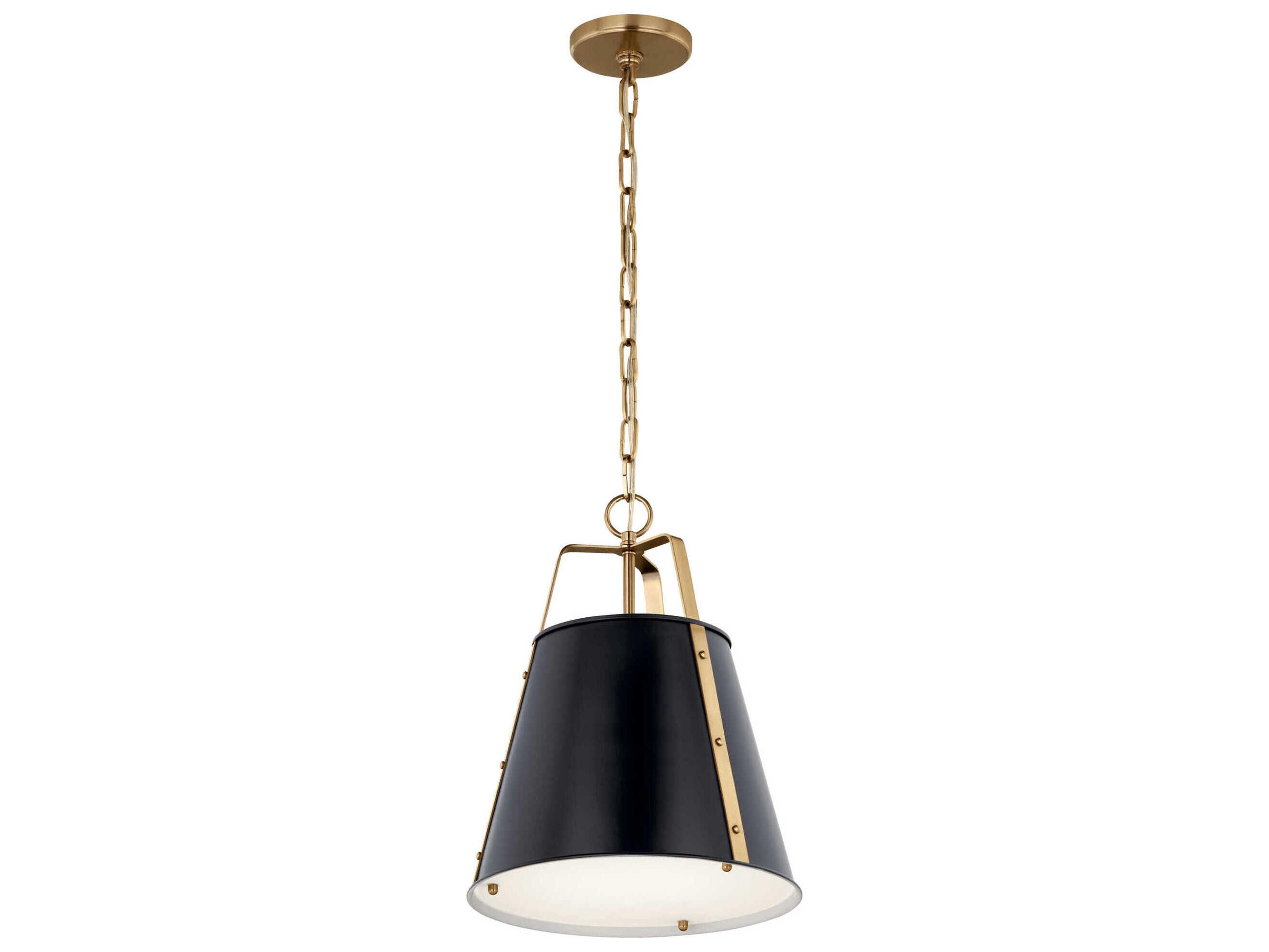 Kichler Etcher 1-Light Black Pendant