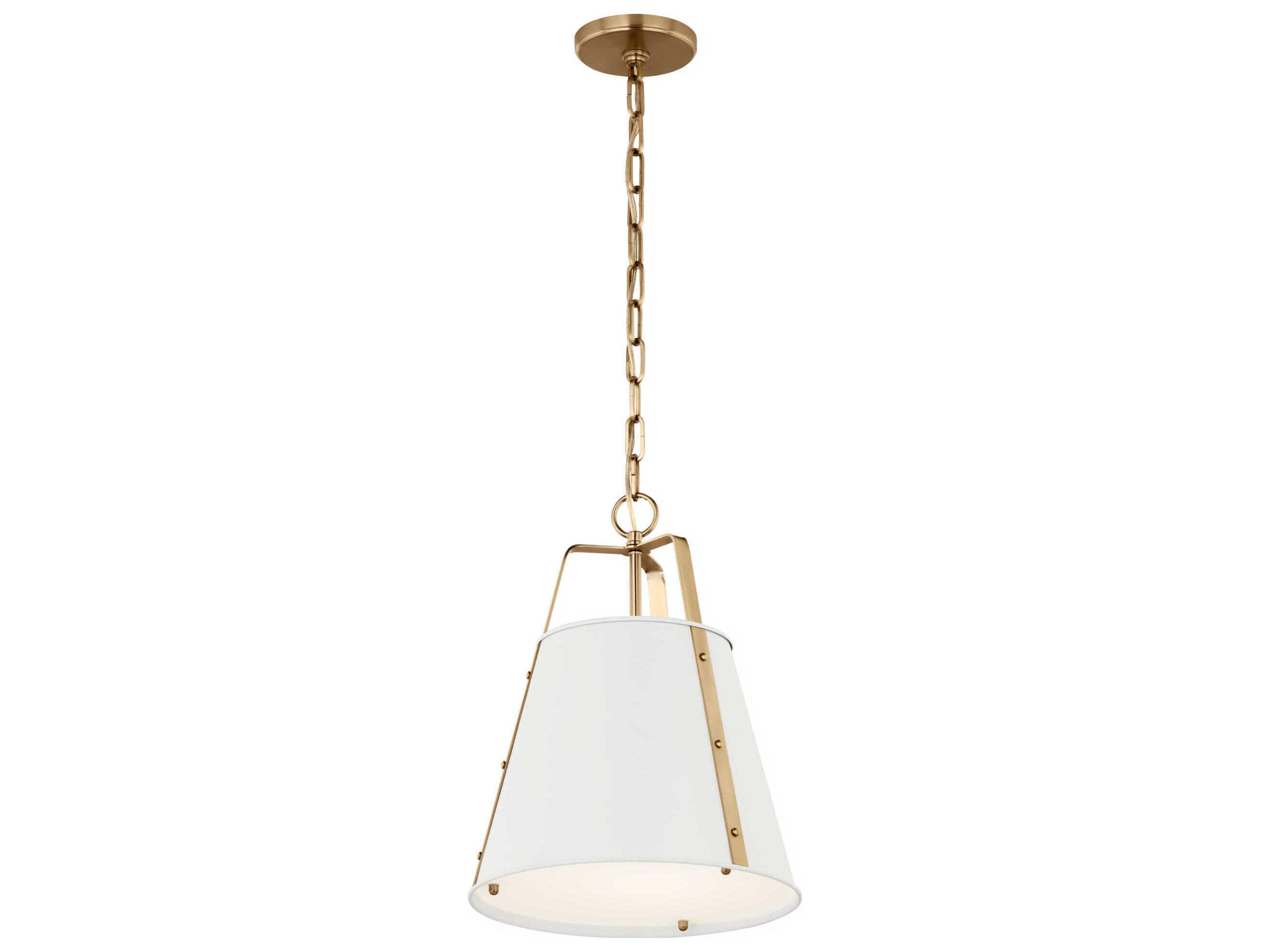 Kichler Etcher 1-Light White Pendant