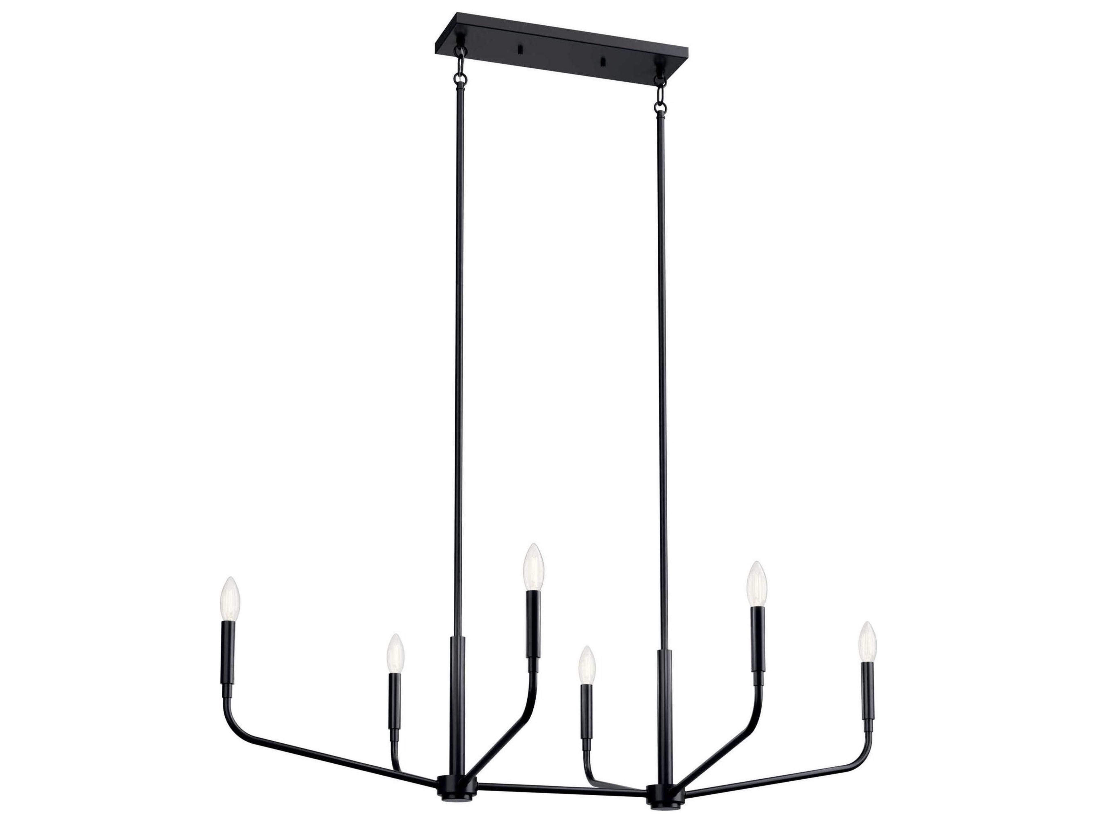 Kichler Madden 6-Light Black Island Pendant