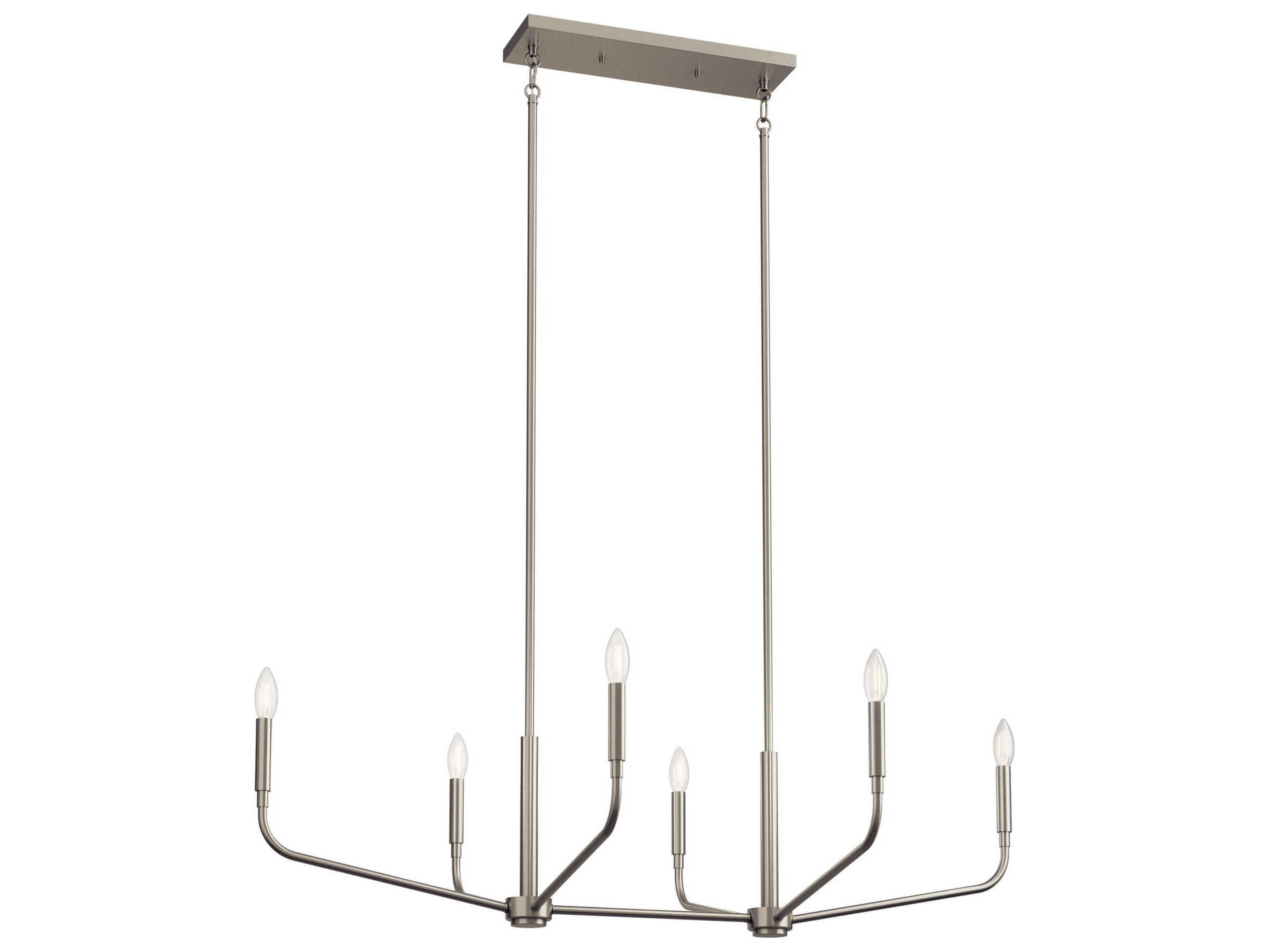 Kichler Madden 6-Light Brushed Nickel Island Pendant