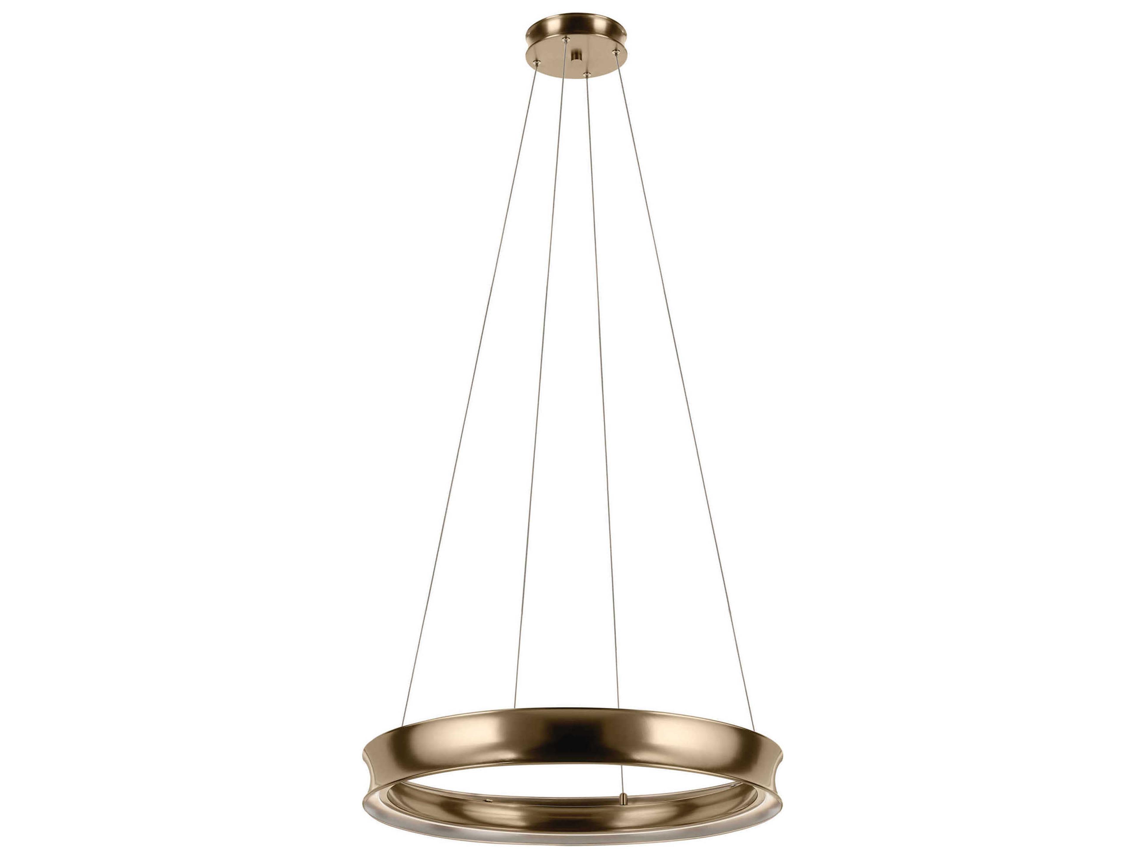 Kichler Larousse 1-Light Champagne Bronze Round Pendant