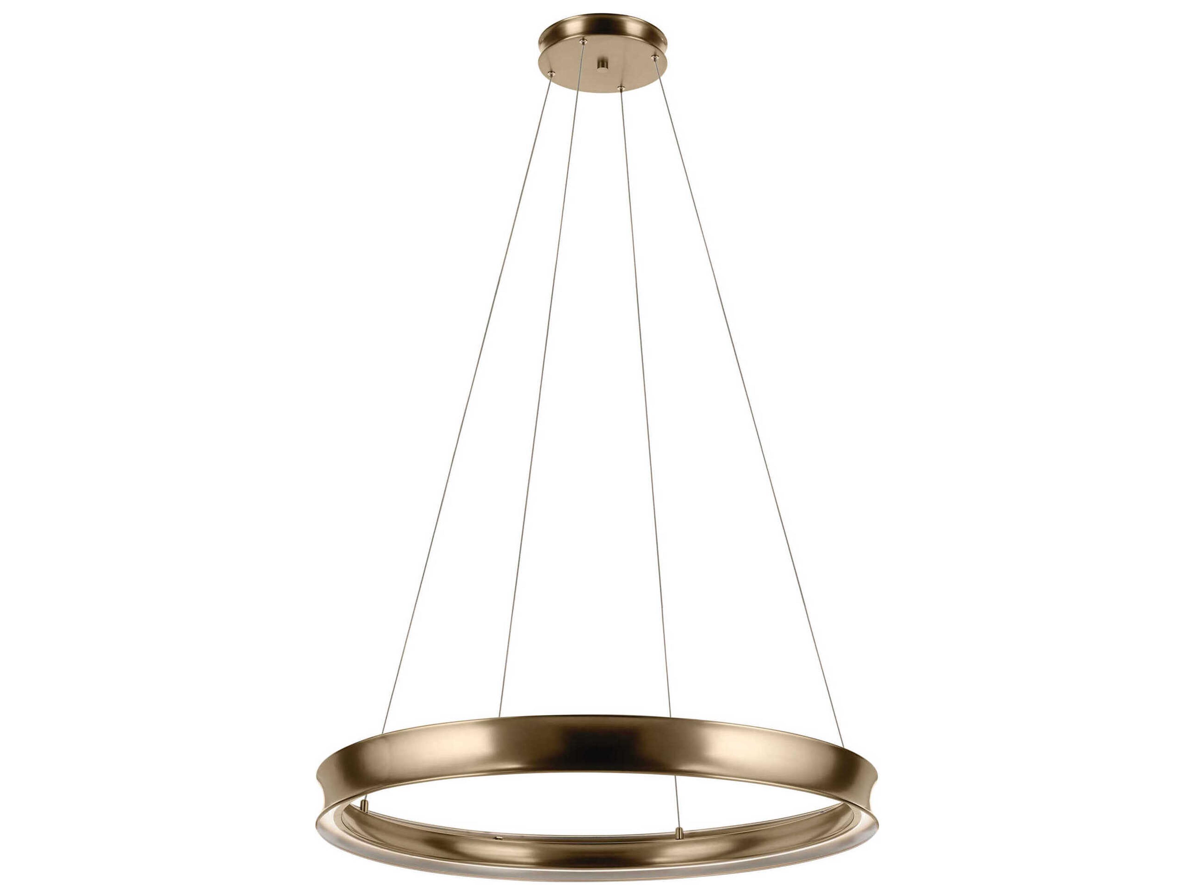 Kichler Larousse 1-Light Champagne Bronze Round Pendant