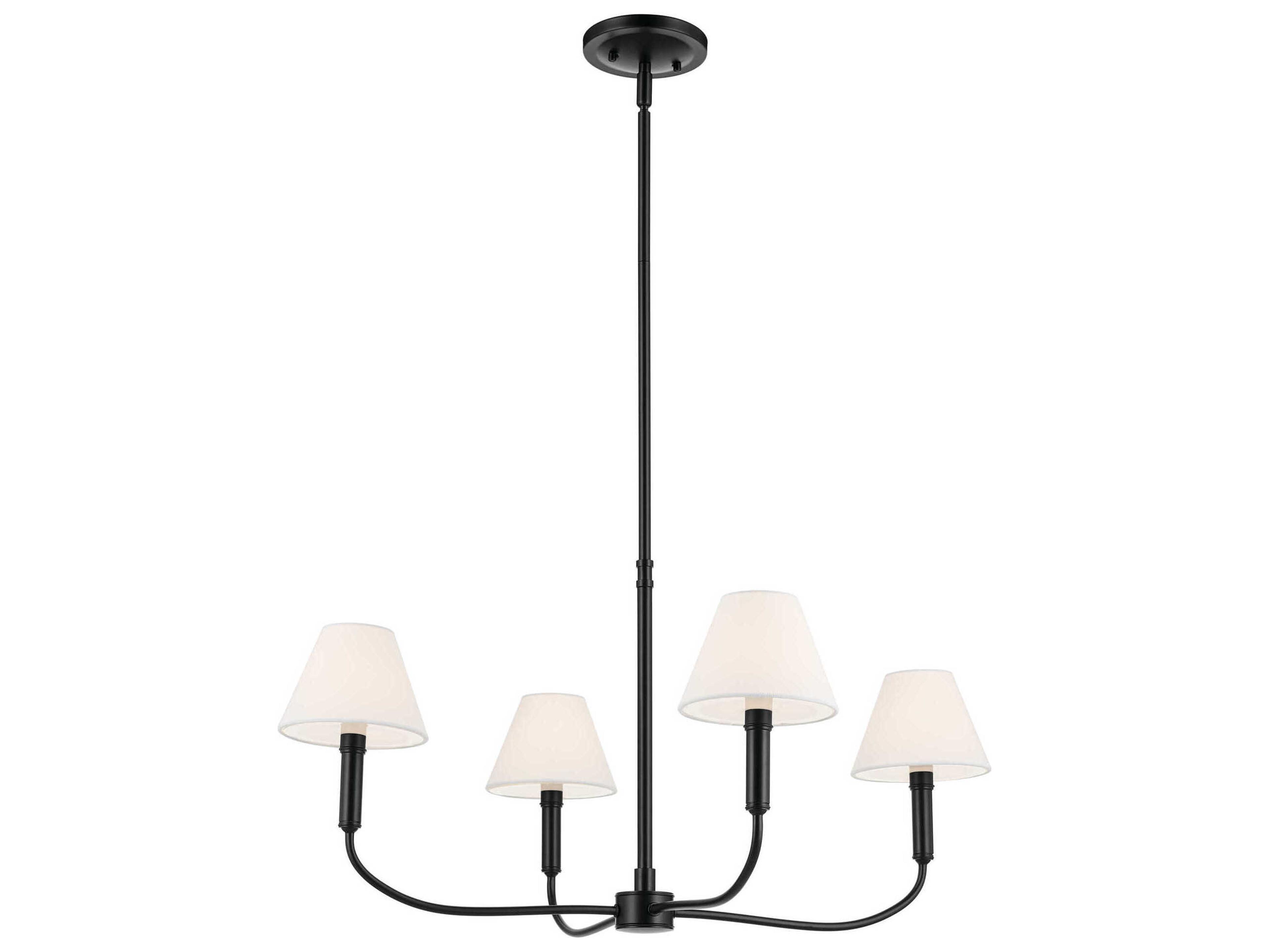Kichler Eadie 4-Light Black Candelabra Chandelier