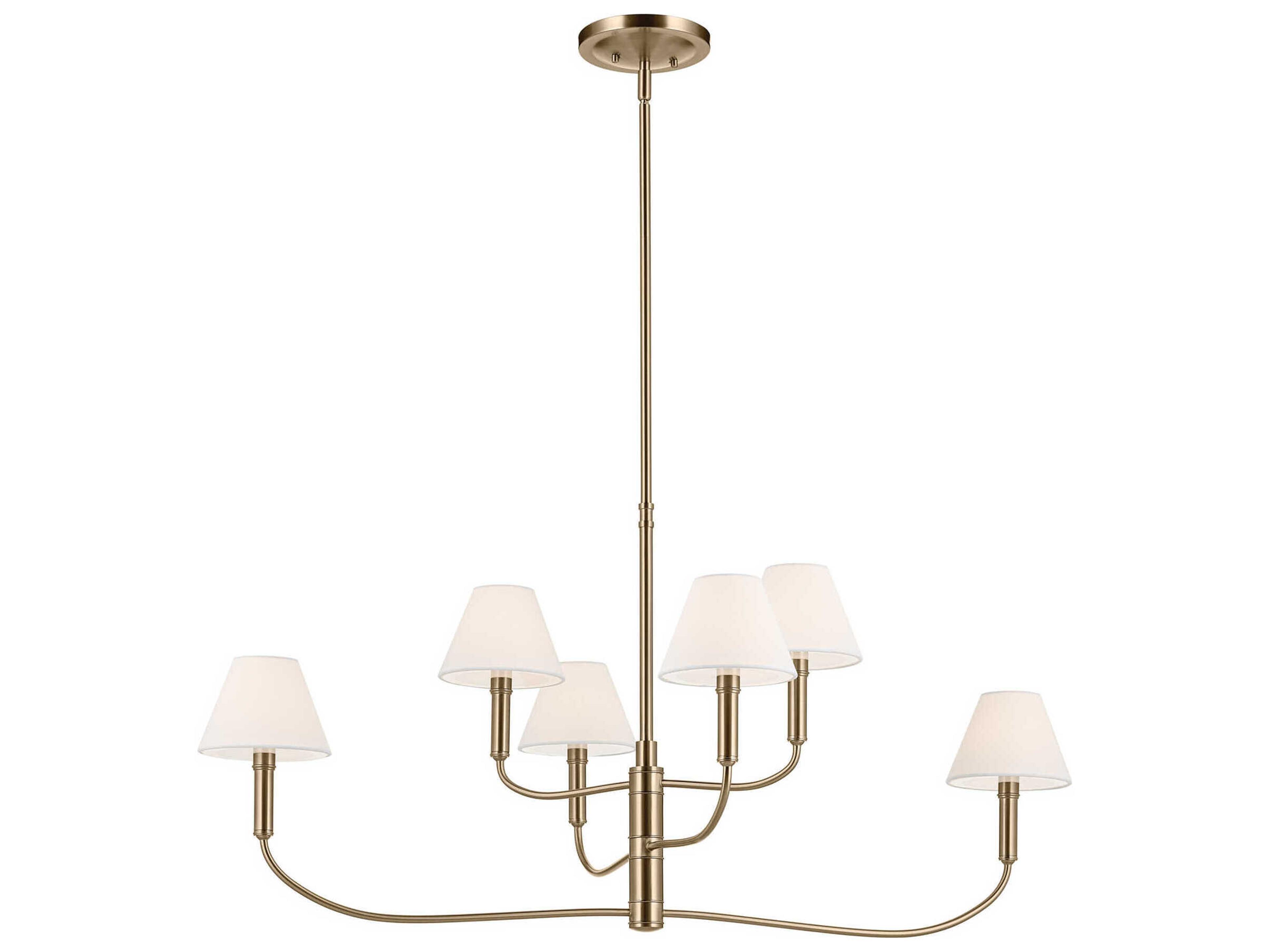 Kichler Eadie 6-Light Champagne Bronze Tiered Island Pendant