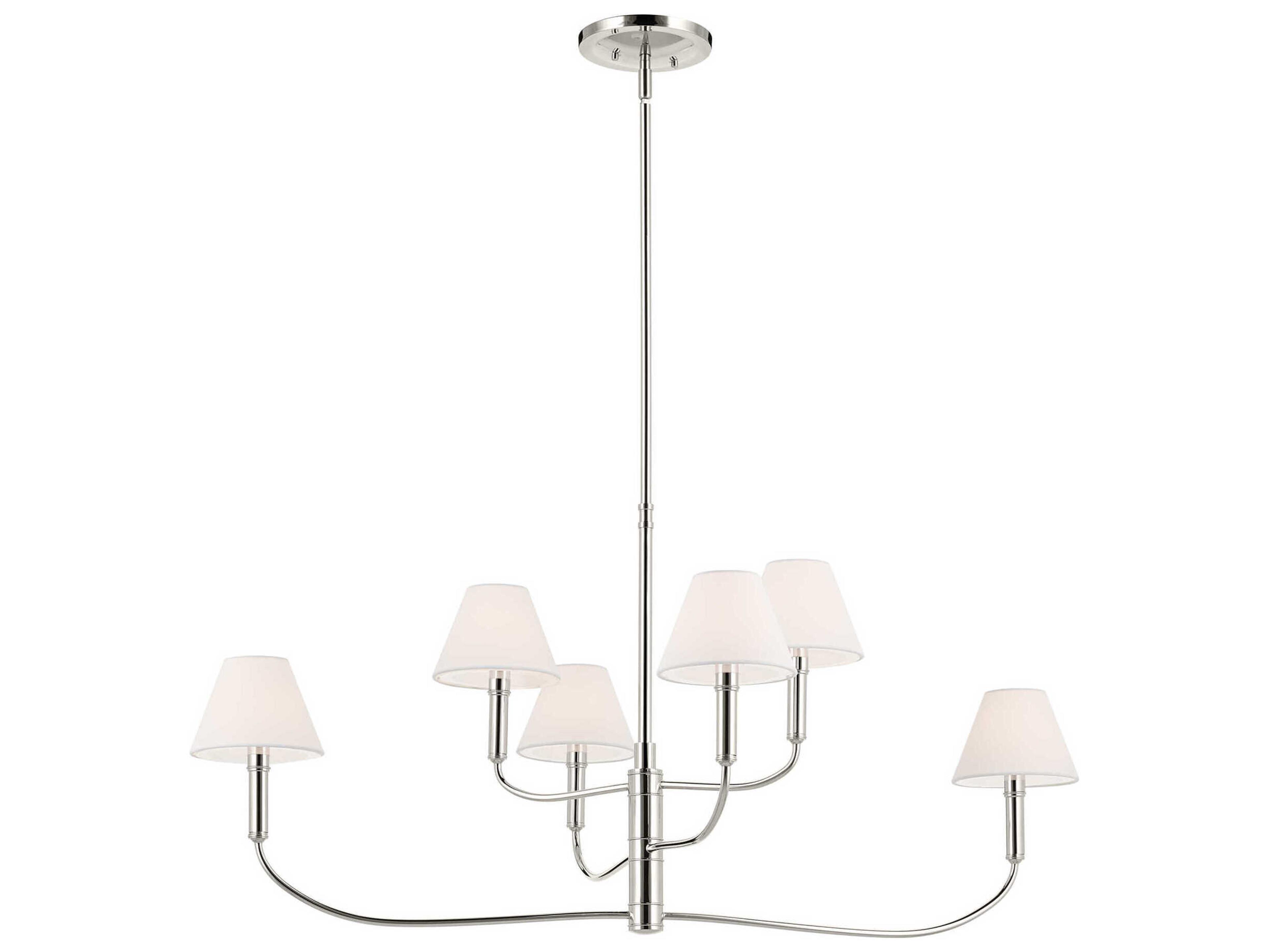 Kichler Eadie 6-Light Polished Nickel Tiered Island Pendant
