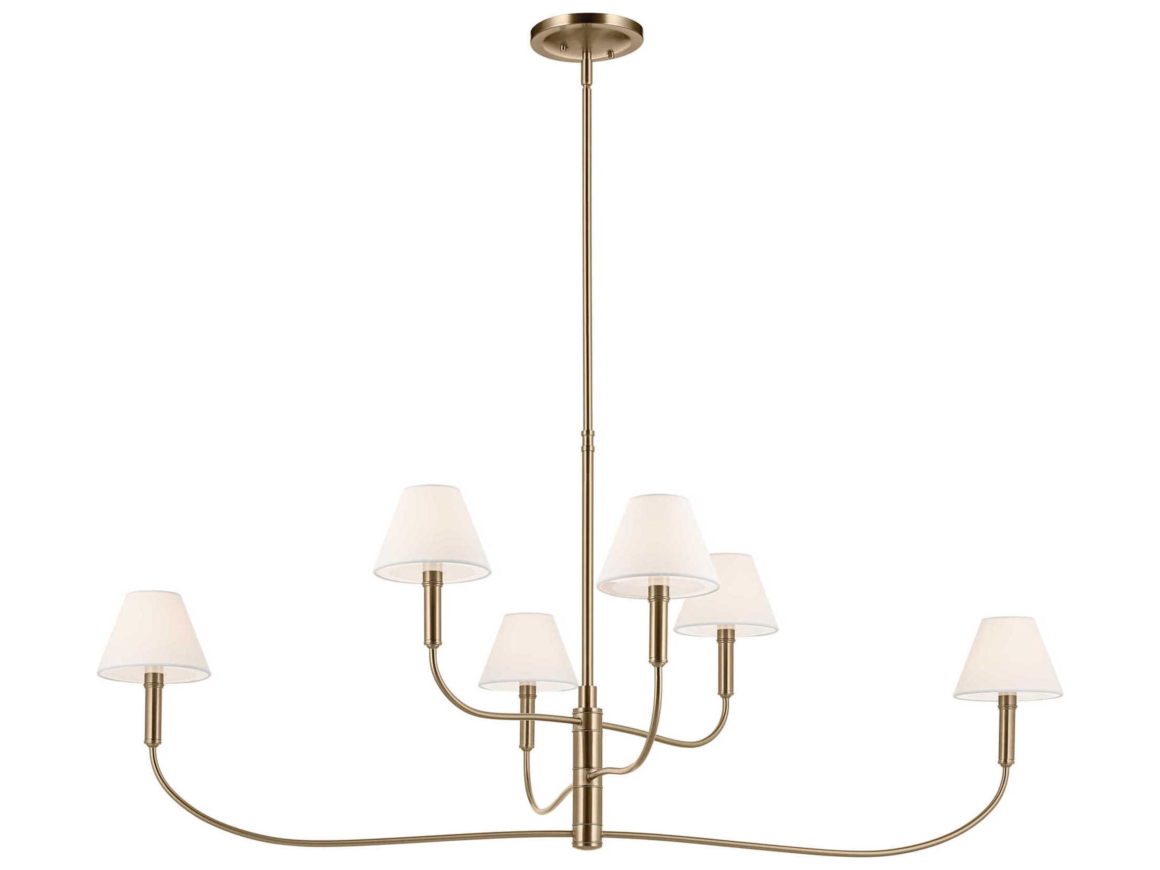 Kichler Eadie 6-Light Champagne Bronze Tiered Island Pendant